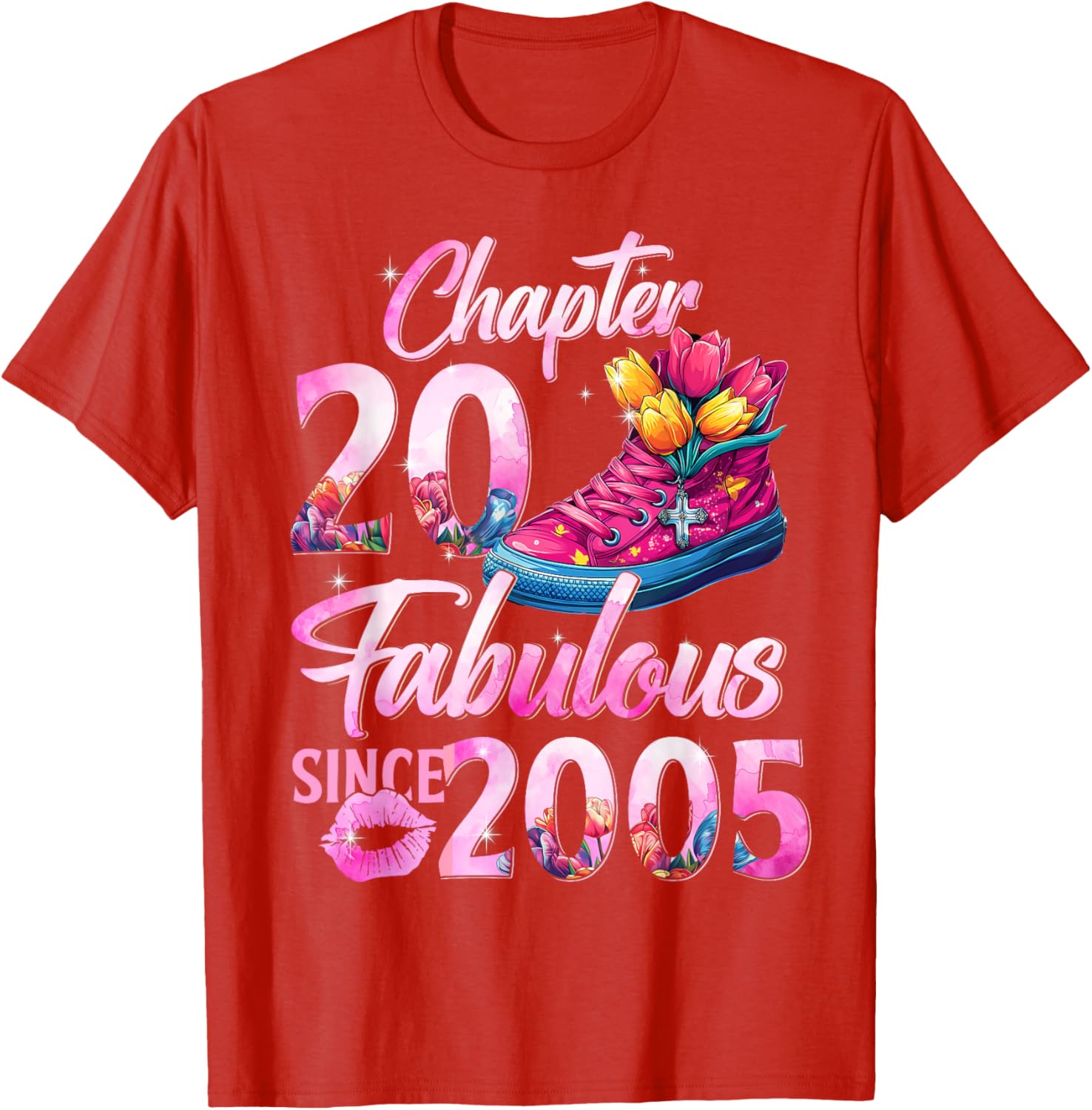 20th Birthday Queen T-Shirt Perfect Gift for 2005 EST Celebration - 12