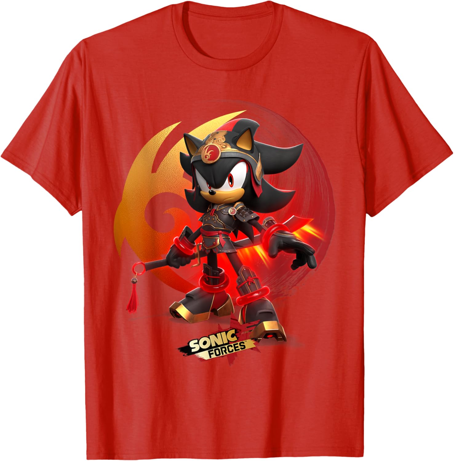 Sonic Forces Warrior Shadow T-Shirt for Fans of Sonic Adventures - 1