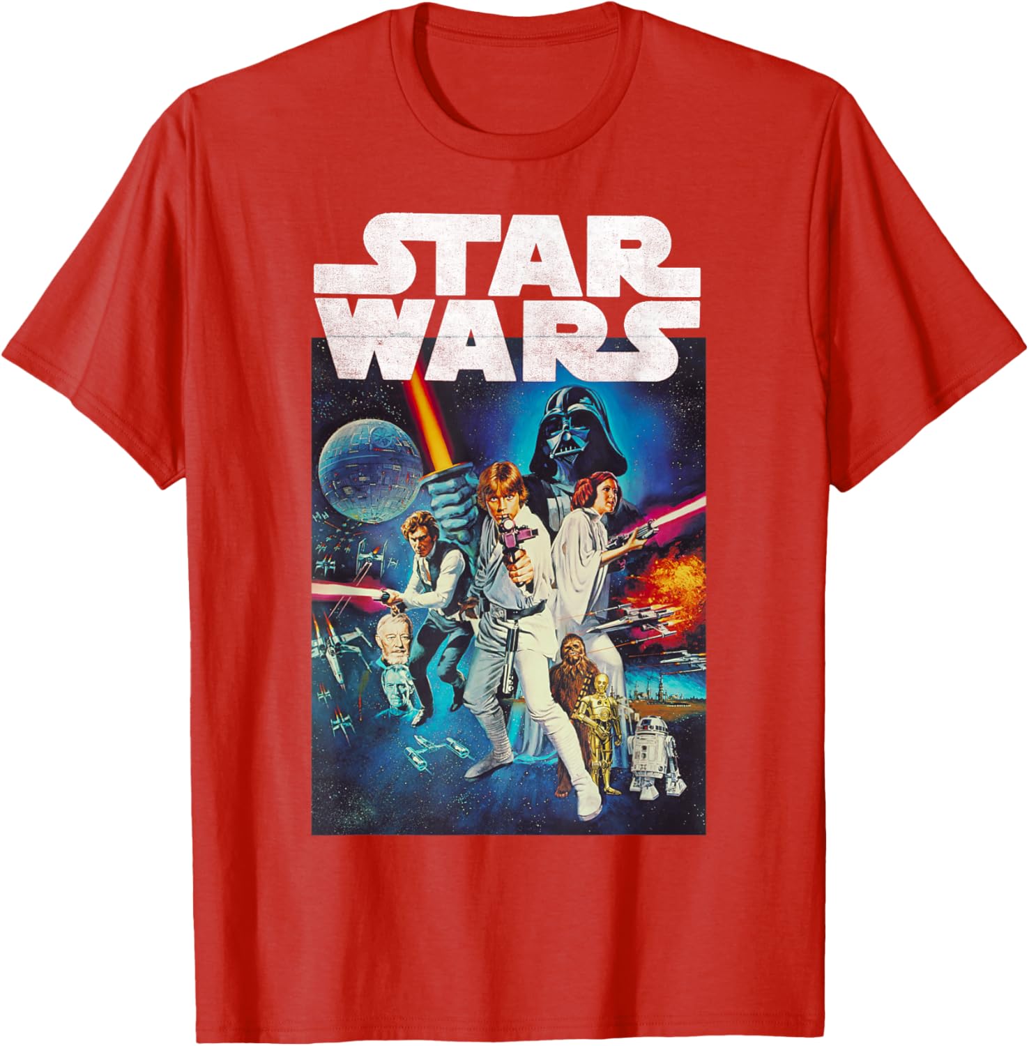 Star Wars Vintage Cast Poster T-Shirt for Disney Fans and Collectors - 6