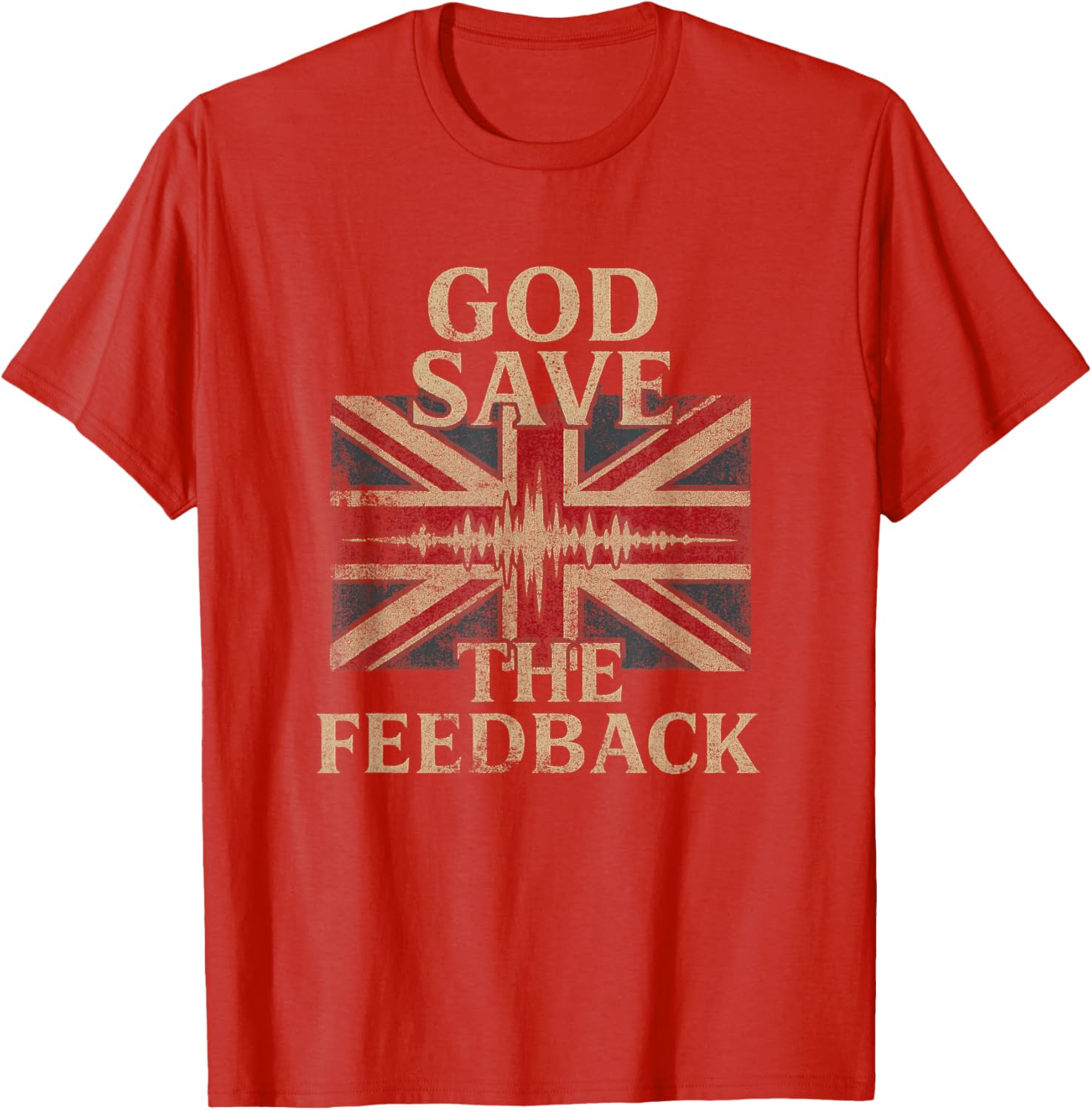 Vintage Punk Rock God Save the Feedback T-Shirt for UK Style Lovers - 5