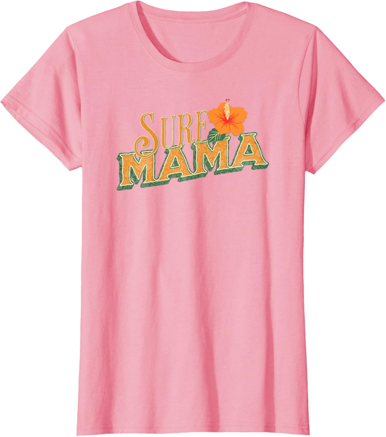 Surf Mama Flower Beachy Style Mom T-Shirt for Trendy Summer Vibes - 3