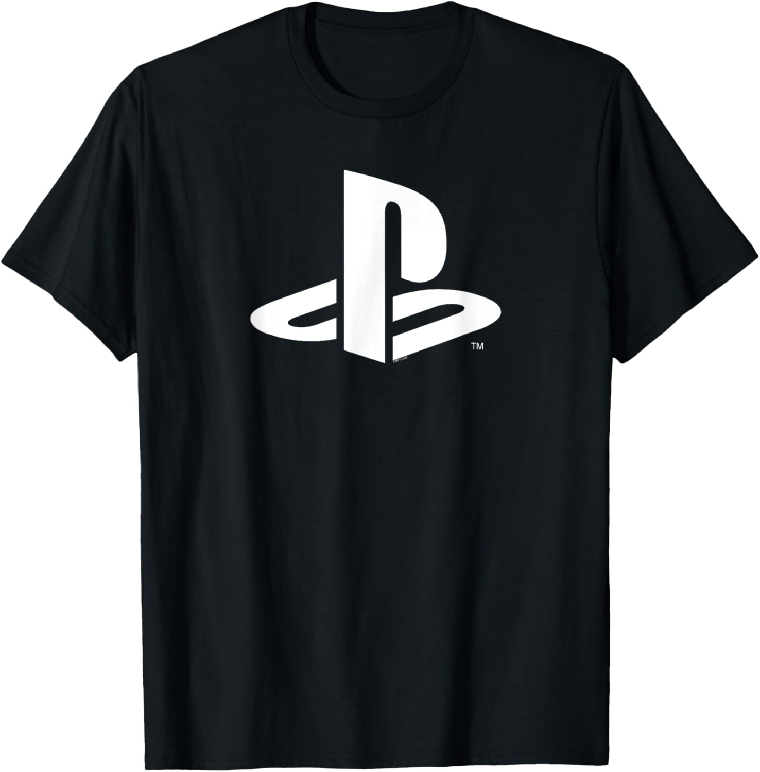 PlayStation Modern White Logo Video Game T-Shirt for Gamers - 1