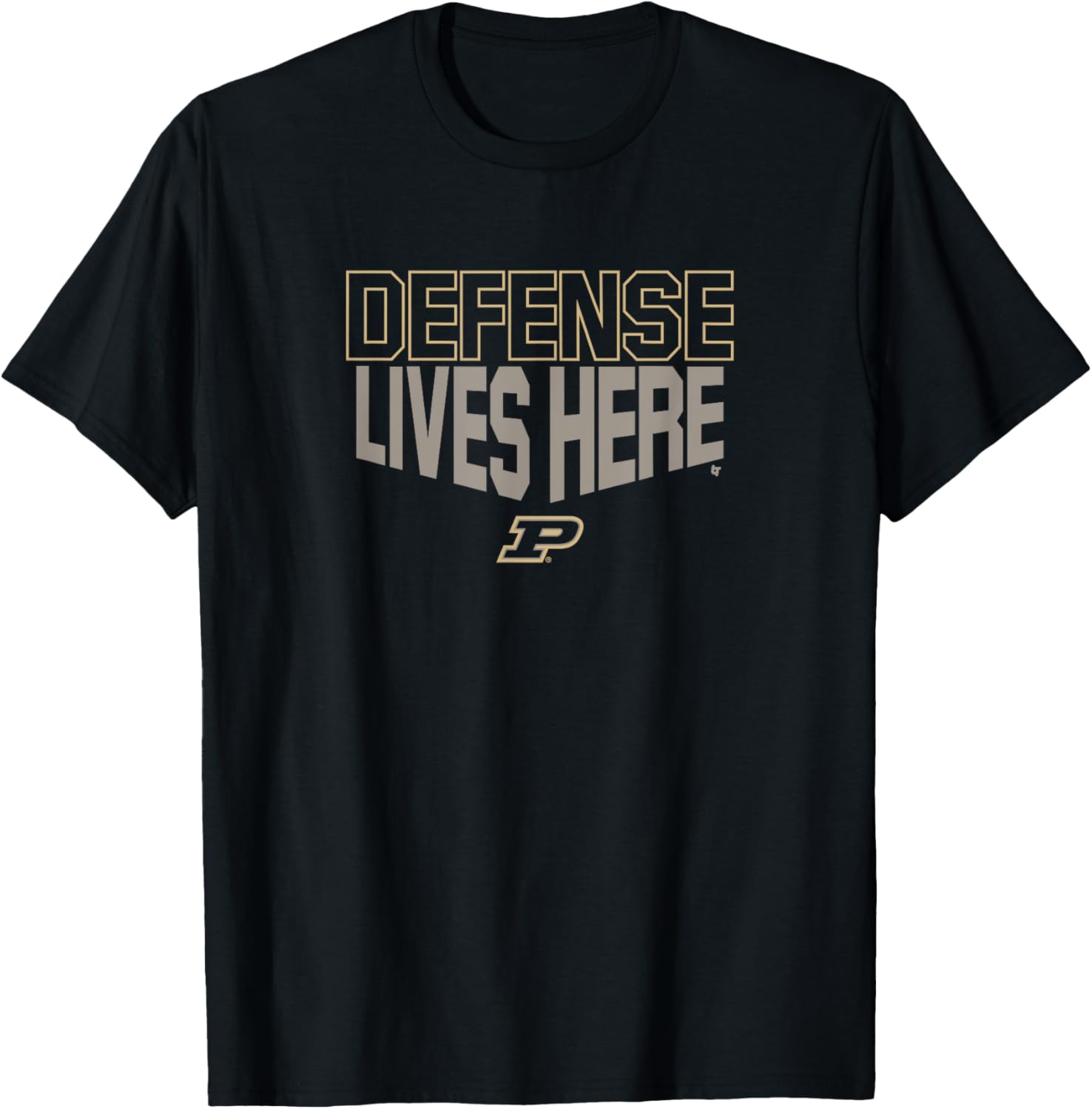 Purdue Basketball Defense Lives Here T-Shirt for Fans and Players - 1