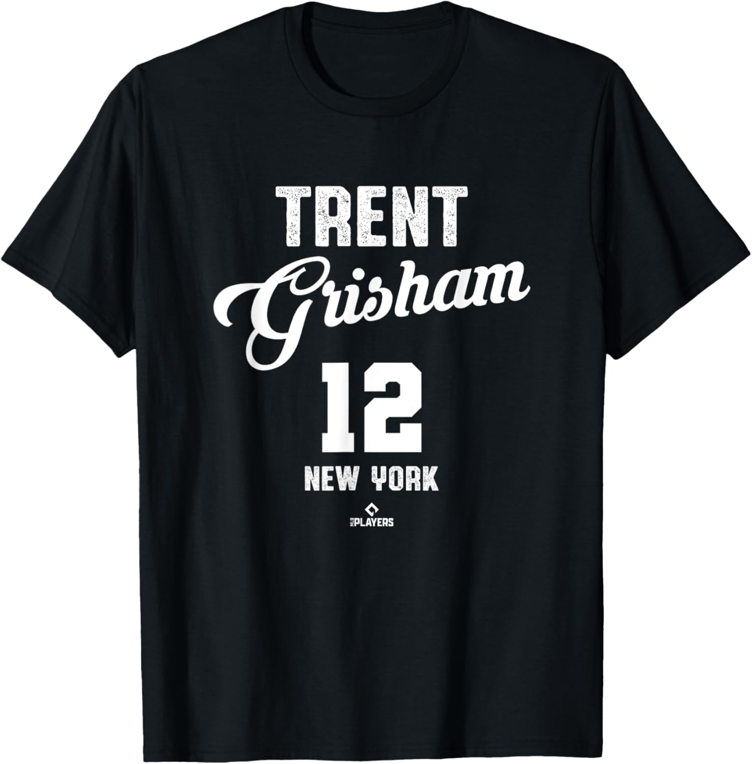 Trent Grisham Vintage MLBPA T-Shirt 12 New York Baseball Fan Apparel - 1