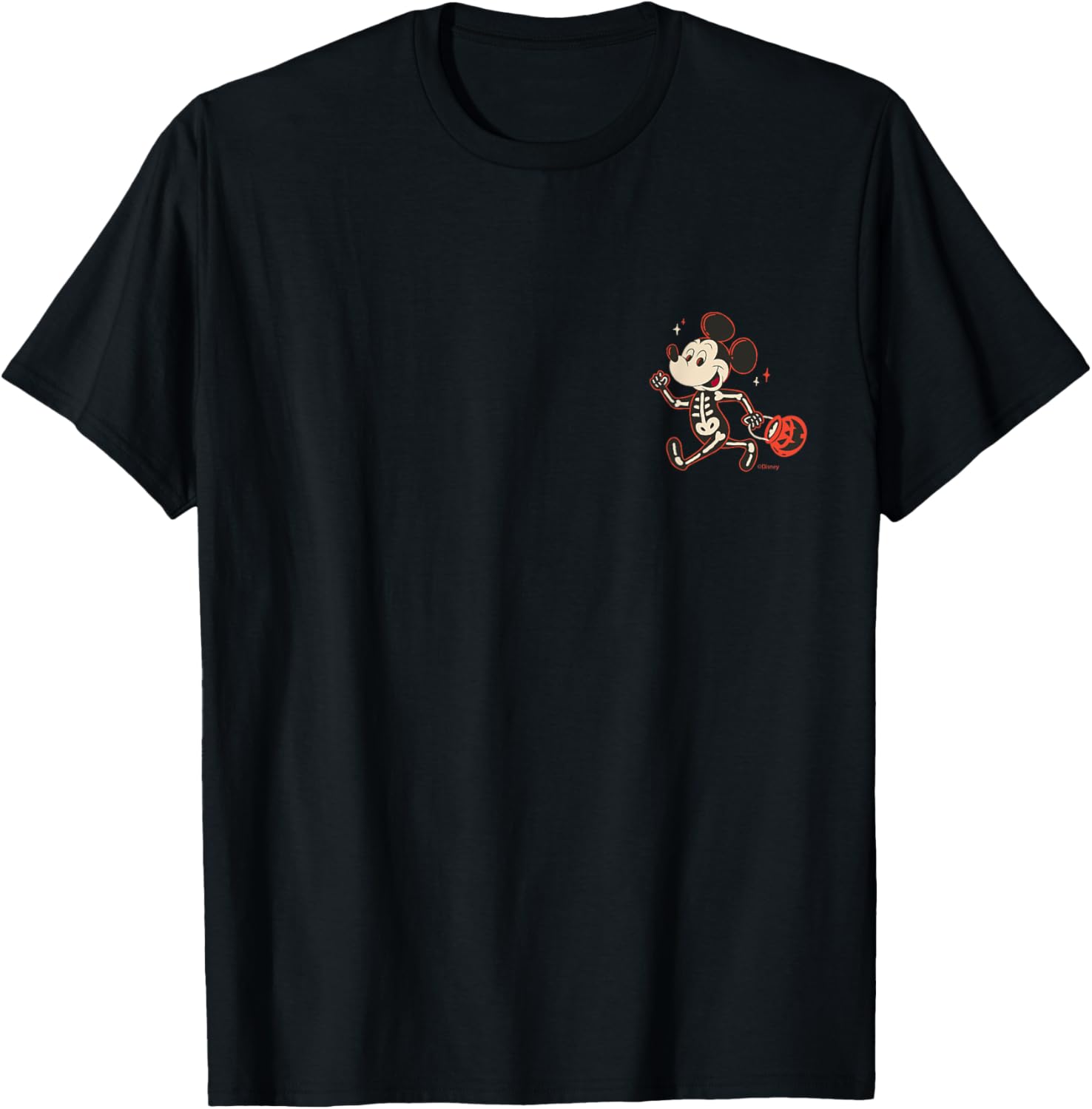 Disney Mickey Mouse Skeleton Halloween T-Shirt for Trick or Treat Fun - 3