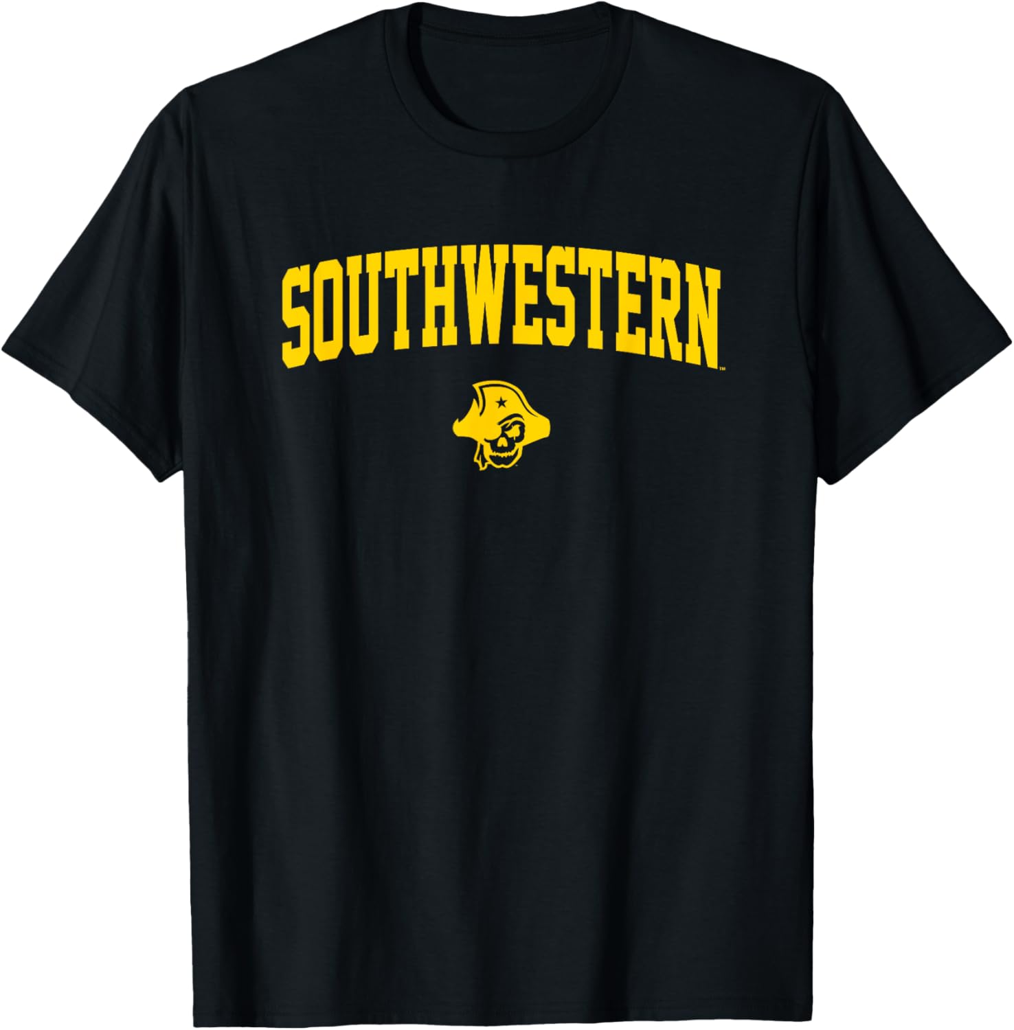 Southwestern University Pirates Arch Logo T-Shirt for Sports Fans - 1