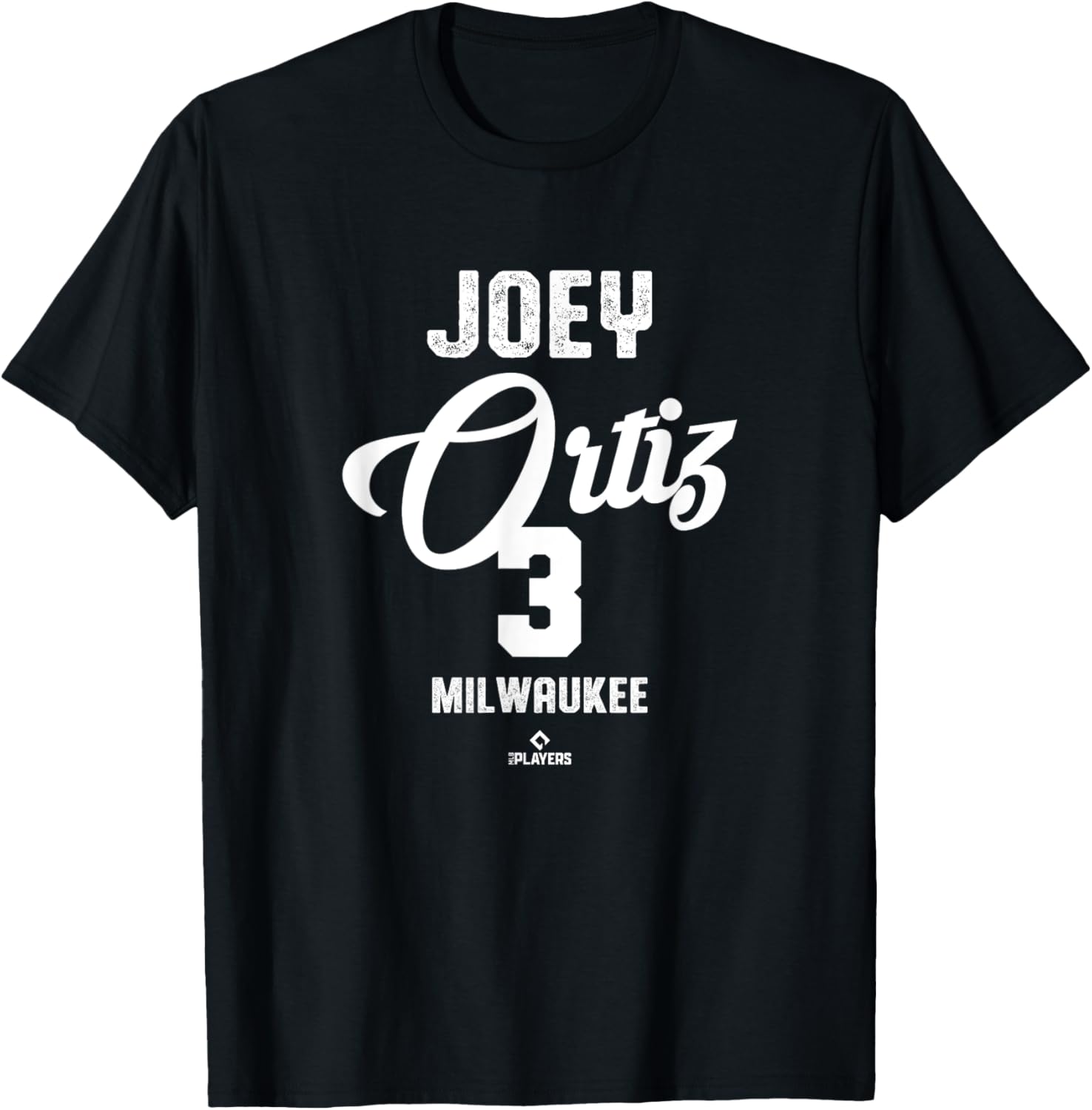 Vintage Joey Ortiz Milwaukee Baseball T-Shirt MLBPA Apparel for Fans - 2