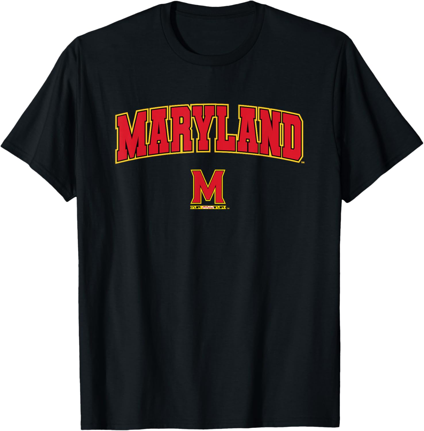 University of Maryland Terrapins Arch Logo T-Shirt for Fans and Alumni - 1