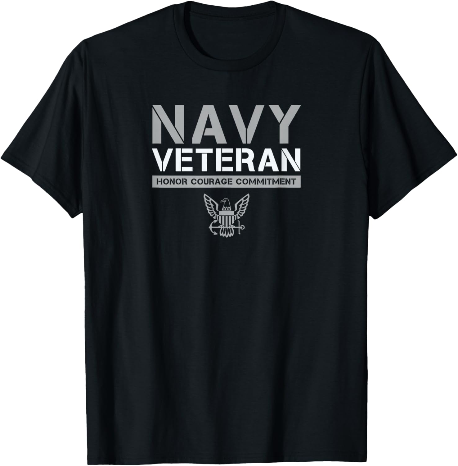 US Navy Veteran Honor Courage Commitment T-Shirt - Stylish Military Apparel - 11