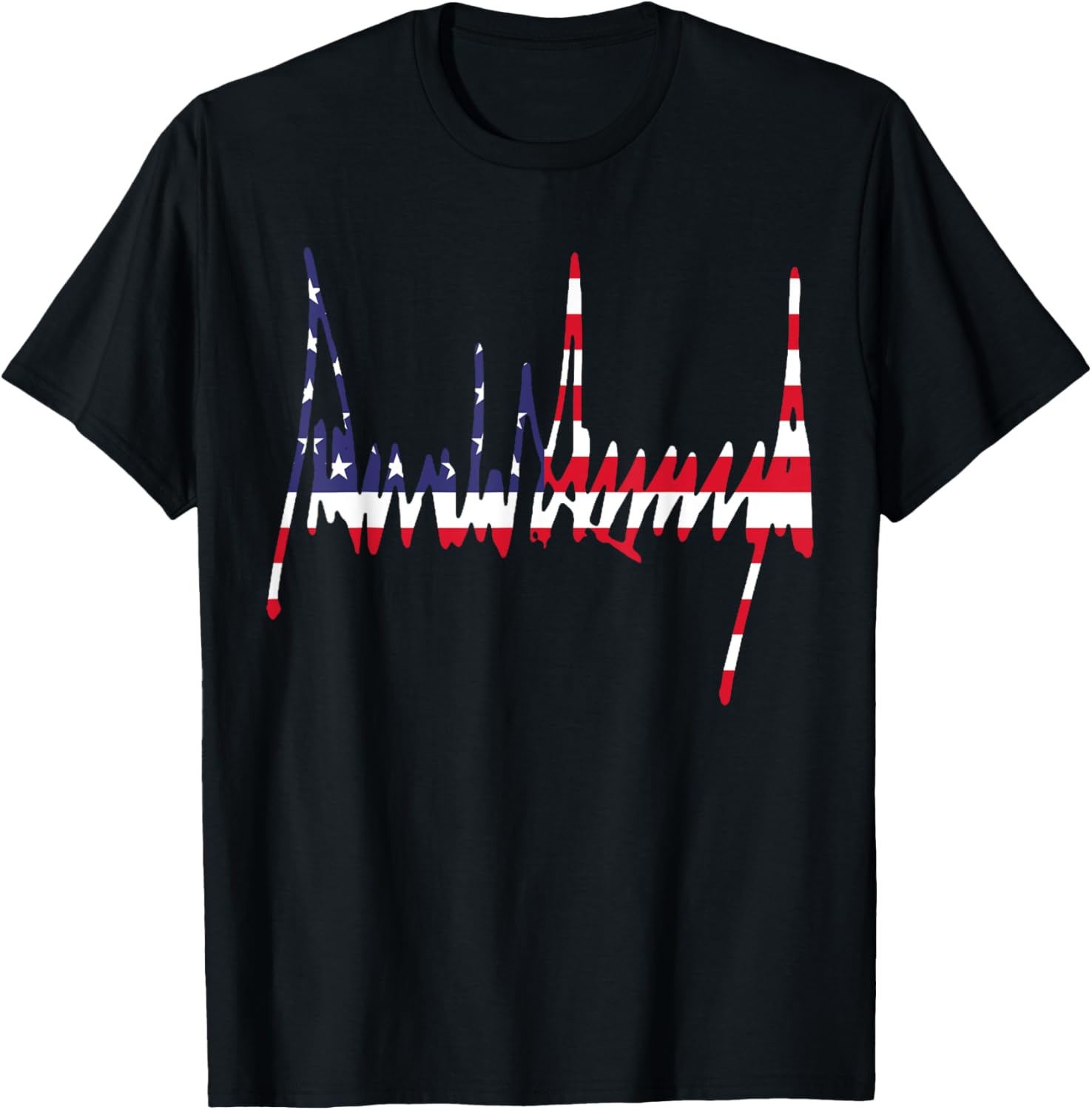 Signature US Flag Number 47 Jersey 45th Anniversary 4th of July Tee - 23