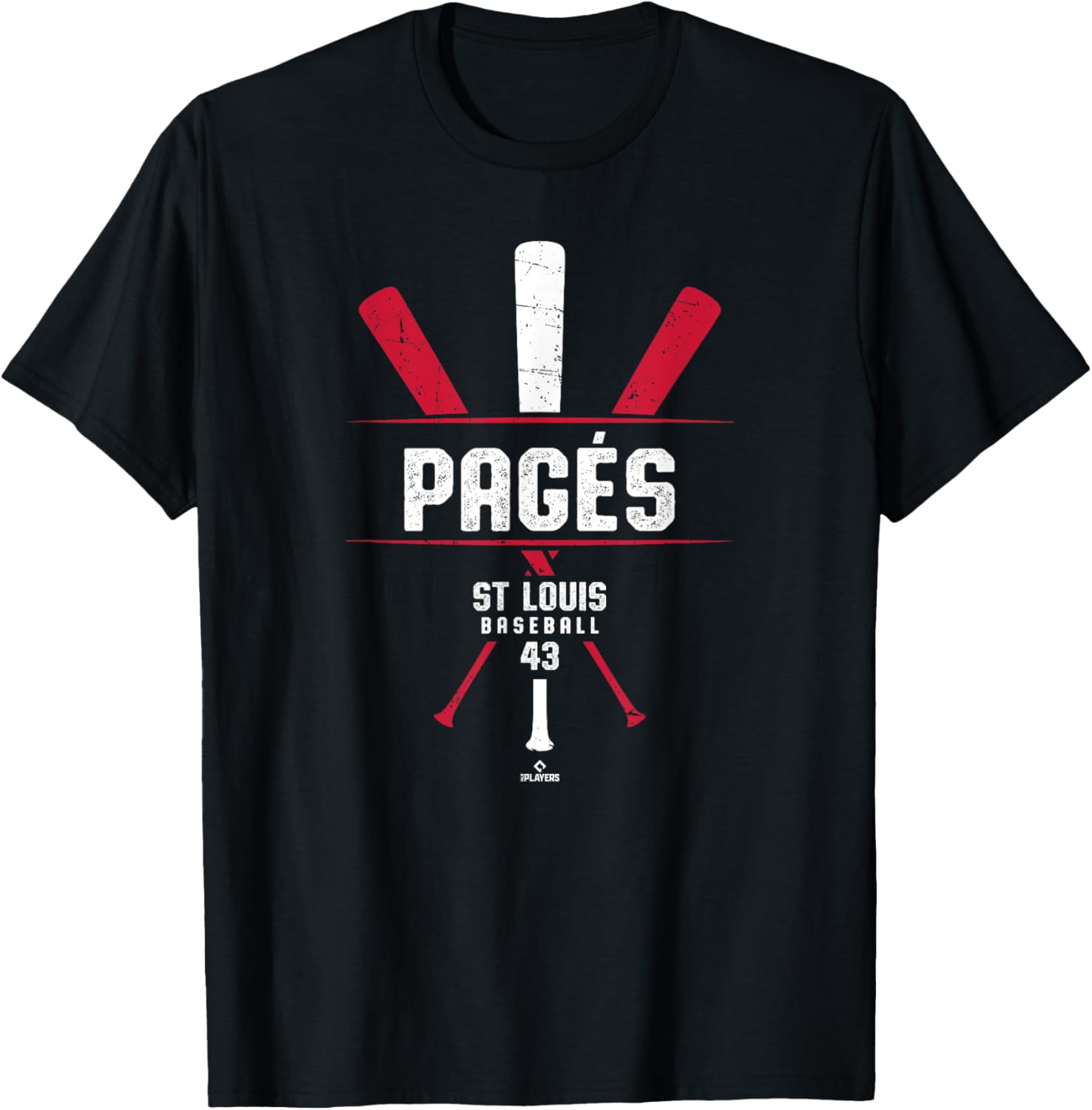 Vintage St Louis Baseball T-Shirt featuring Pedro Pages and Classic Bat - 1