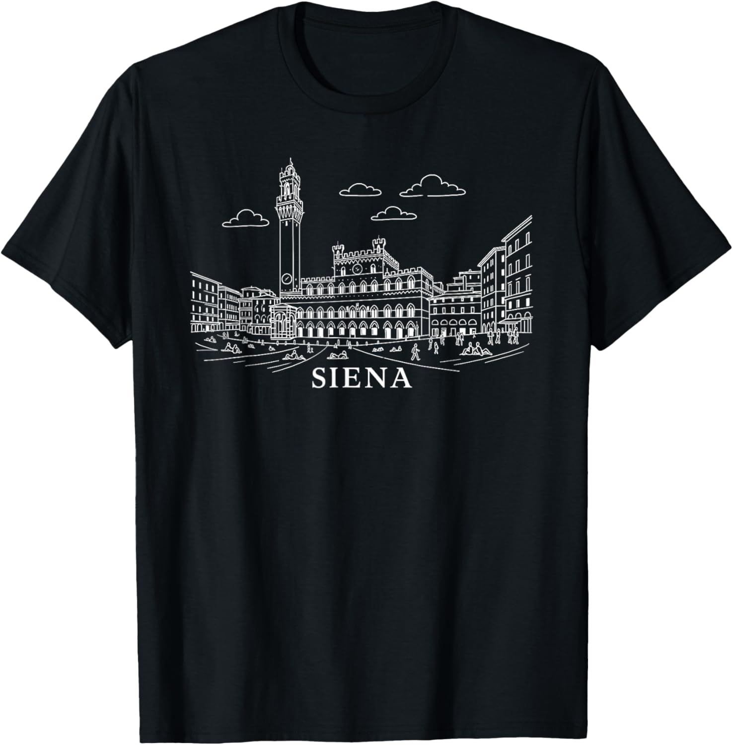 Siena Italy Landmark Graphic Tee - Stylish Travel Souvenir T-Shirt - 7