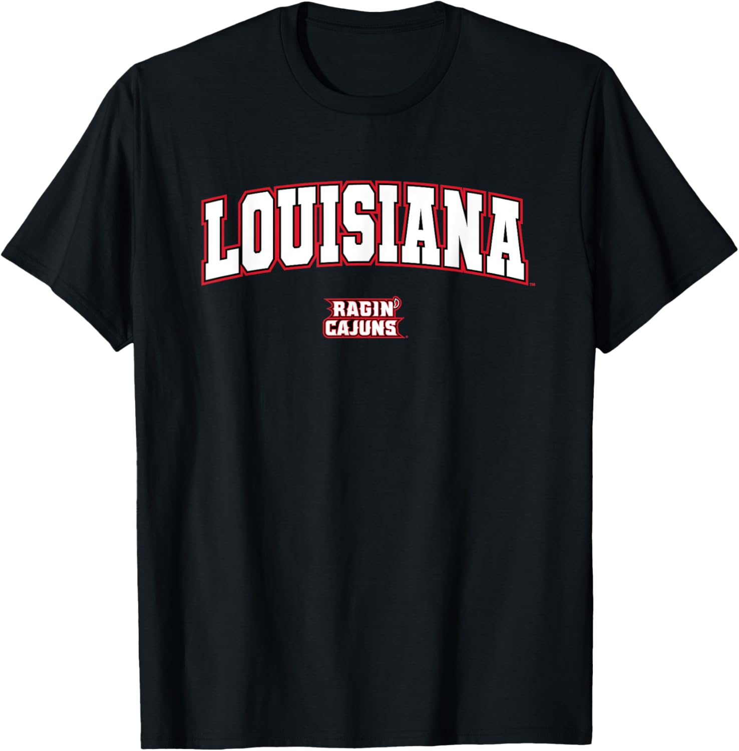 University of Louisiana Lafayette Ragin' Cajuns Arch Logo T-Shirt - 1