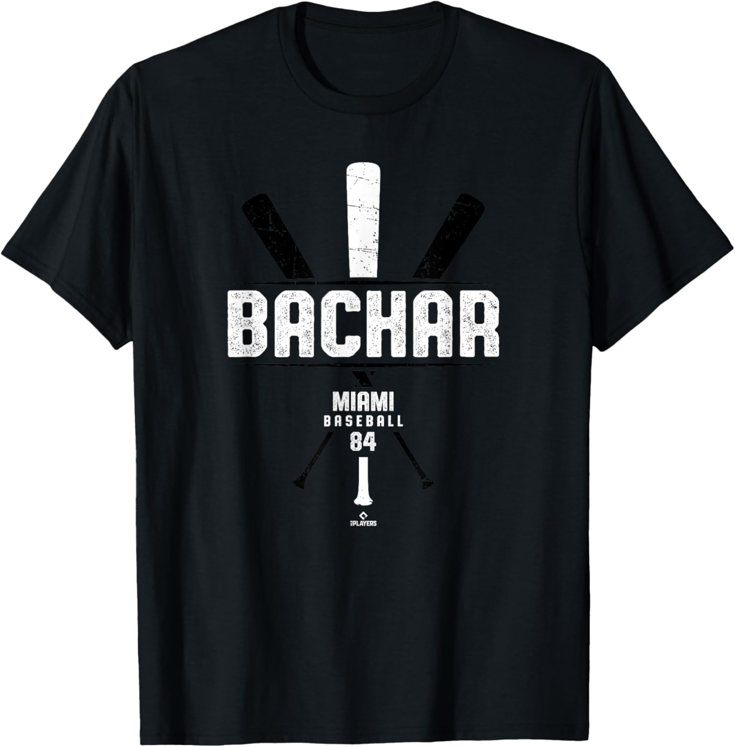 Vintage Gameday Baseball Bat T-Shirt for Lake Bachar Miami Fans - 2