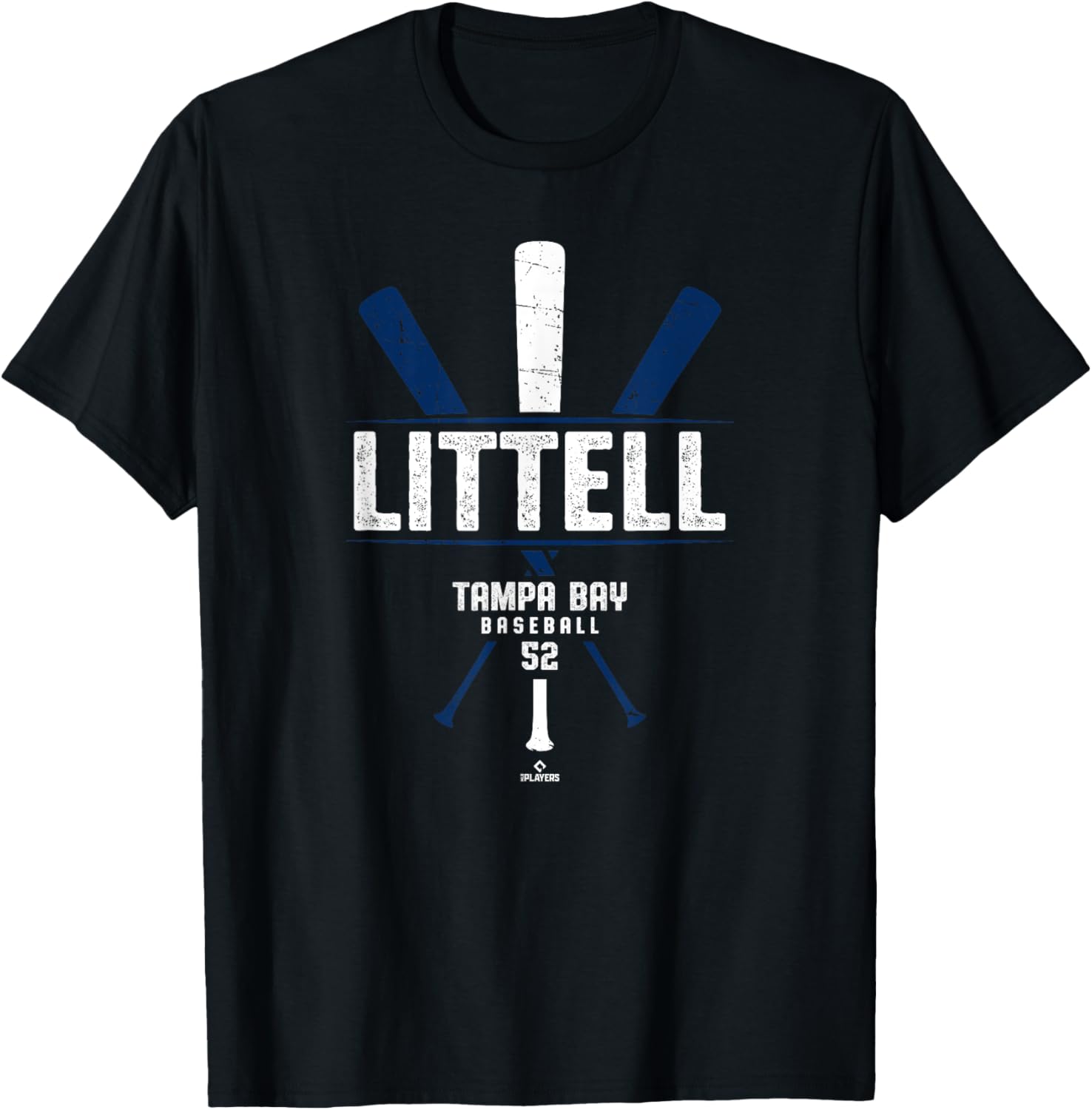 Vintage Baseball Bat Zack Littell Gameday T-Shirt for Tampa Bay Fans - 1