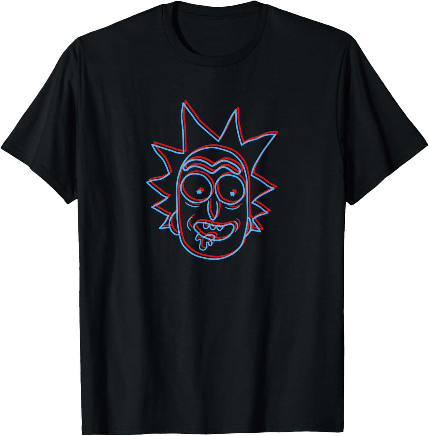 Rick and Morty 3D Rick Sanchez T-Shirt for Fans of the Show - 3
