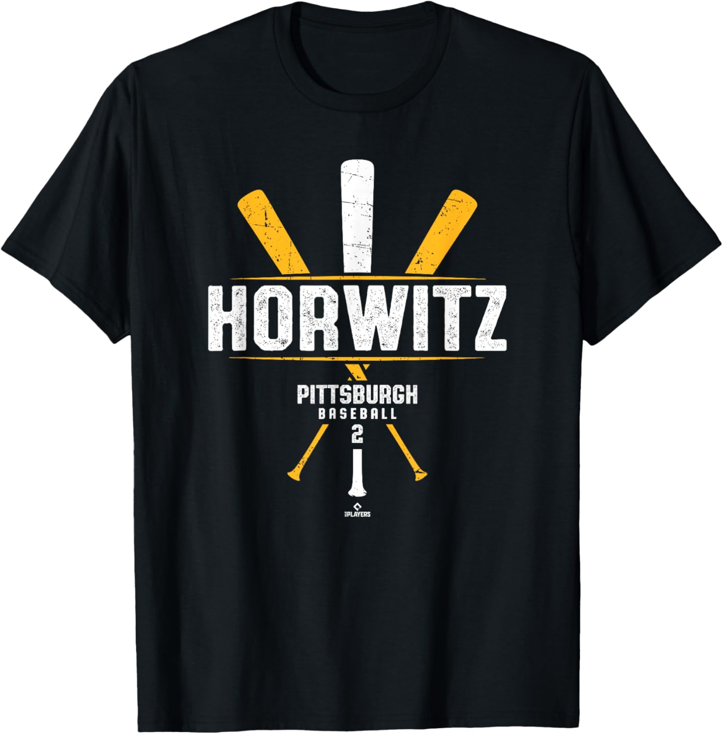 Vintage Pittsburgh T-Shirt with Spencer Horwitz Baseball Bat Design - 1