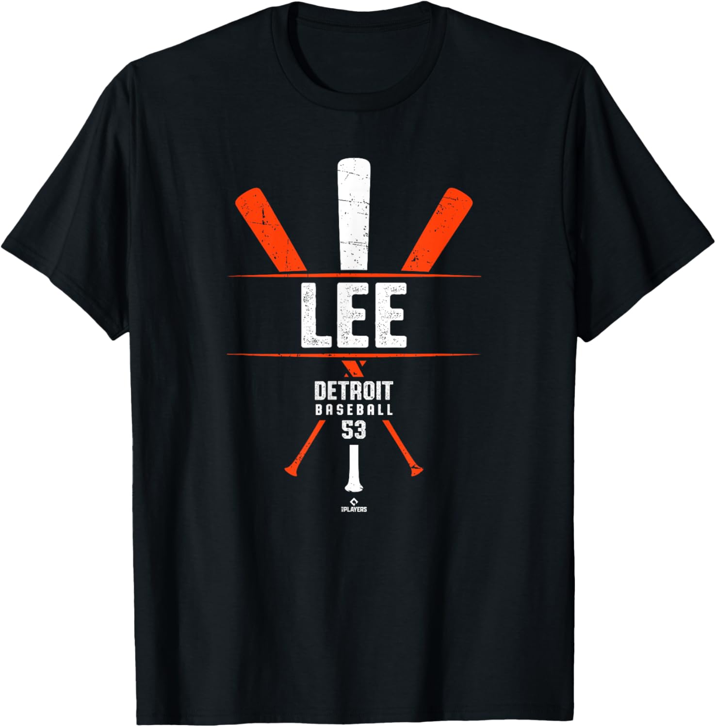 Vintage Detroit Baseball T-Shirt Gameday Chase Lee Baseball Bat Design - 3