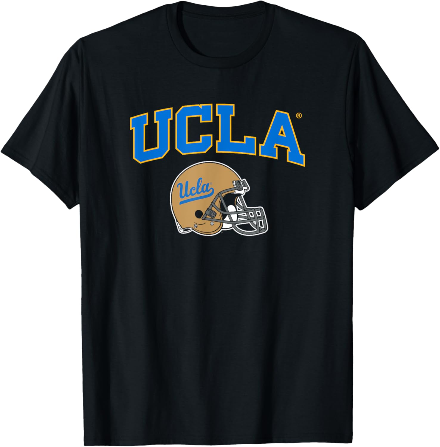 UCLA Bruins Football Helmet T-Shirt Black Officially Licensed Apparel - 1