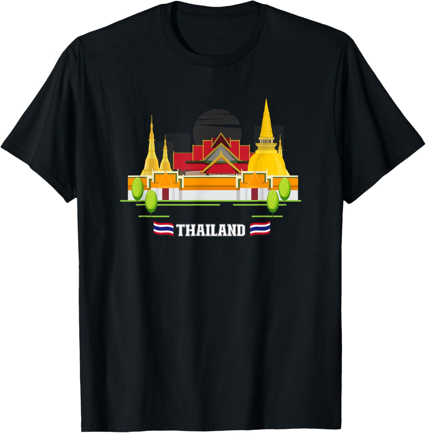 Retro Vintage Thailand Land of Smiles Souvenir T-Shirt for Tourists - 1