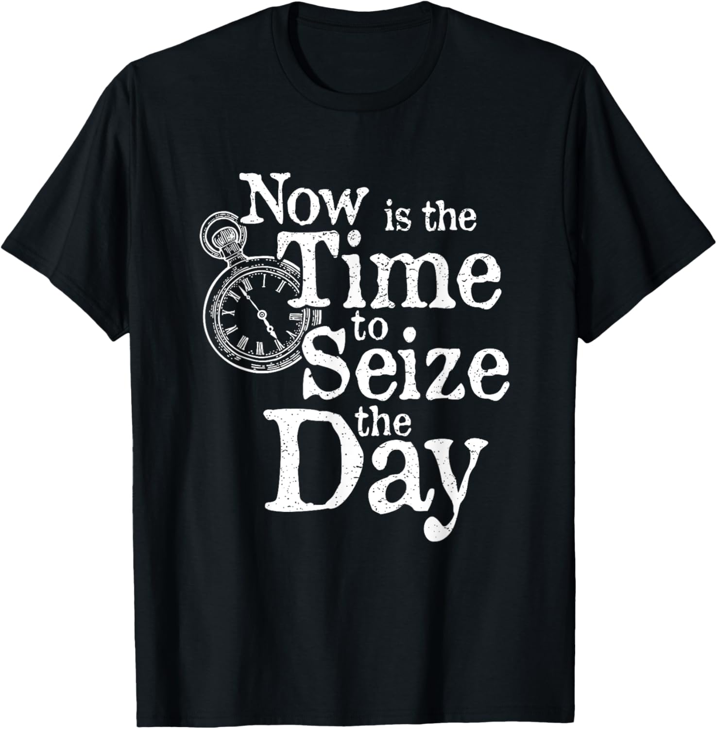 Seize the Day Motivational Quote T-Shirt for Back to School Fun - 25