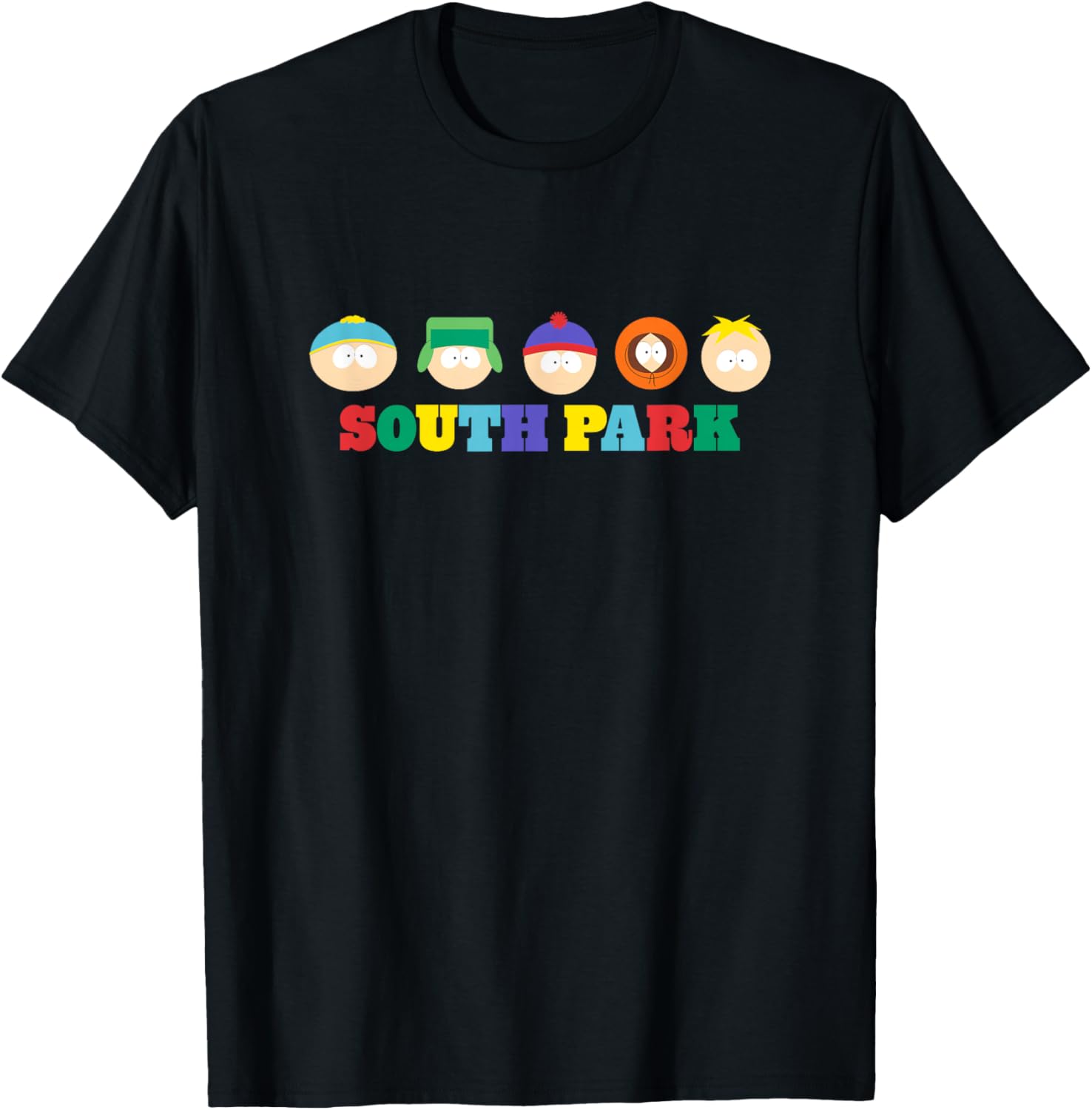 South Park Colorful Floating Heads T-Shirt for Fun Group Style - 2