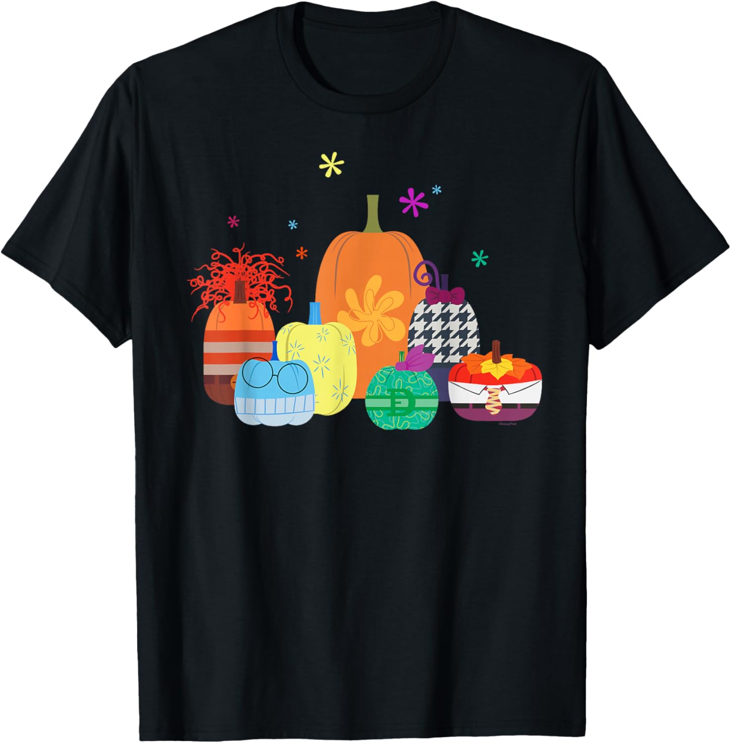 Disney Pixar Inside Out 2 Halloween Pumpkin Group T-Shirt for Fun Celebrations - 13