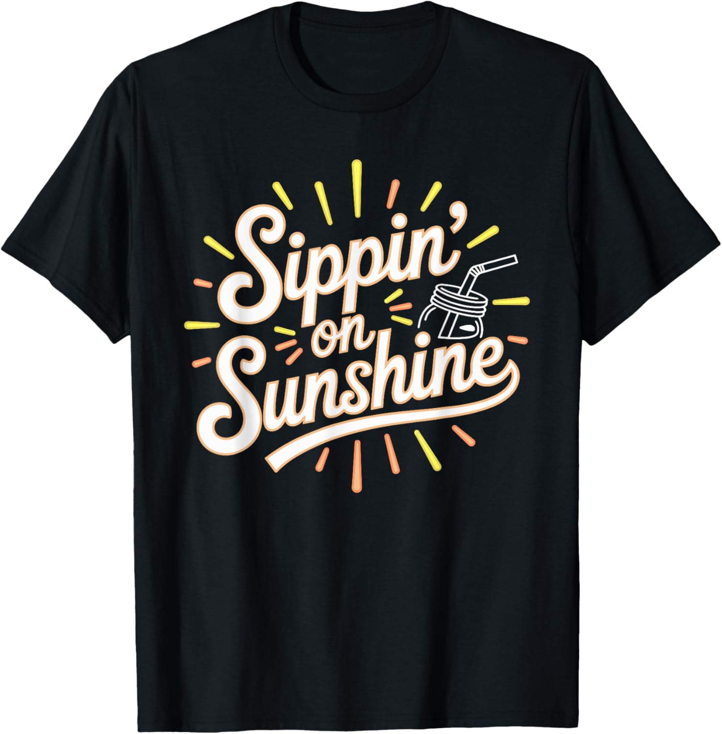 Sippin On Sunshine Spring Break T-Shirt for Fun and Relaxation - 1