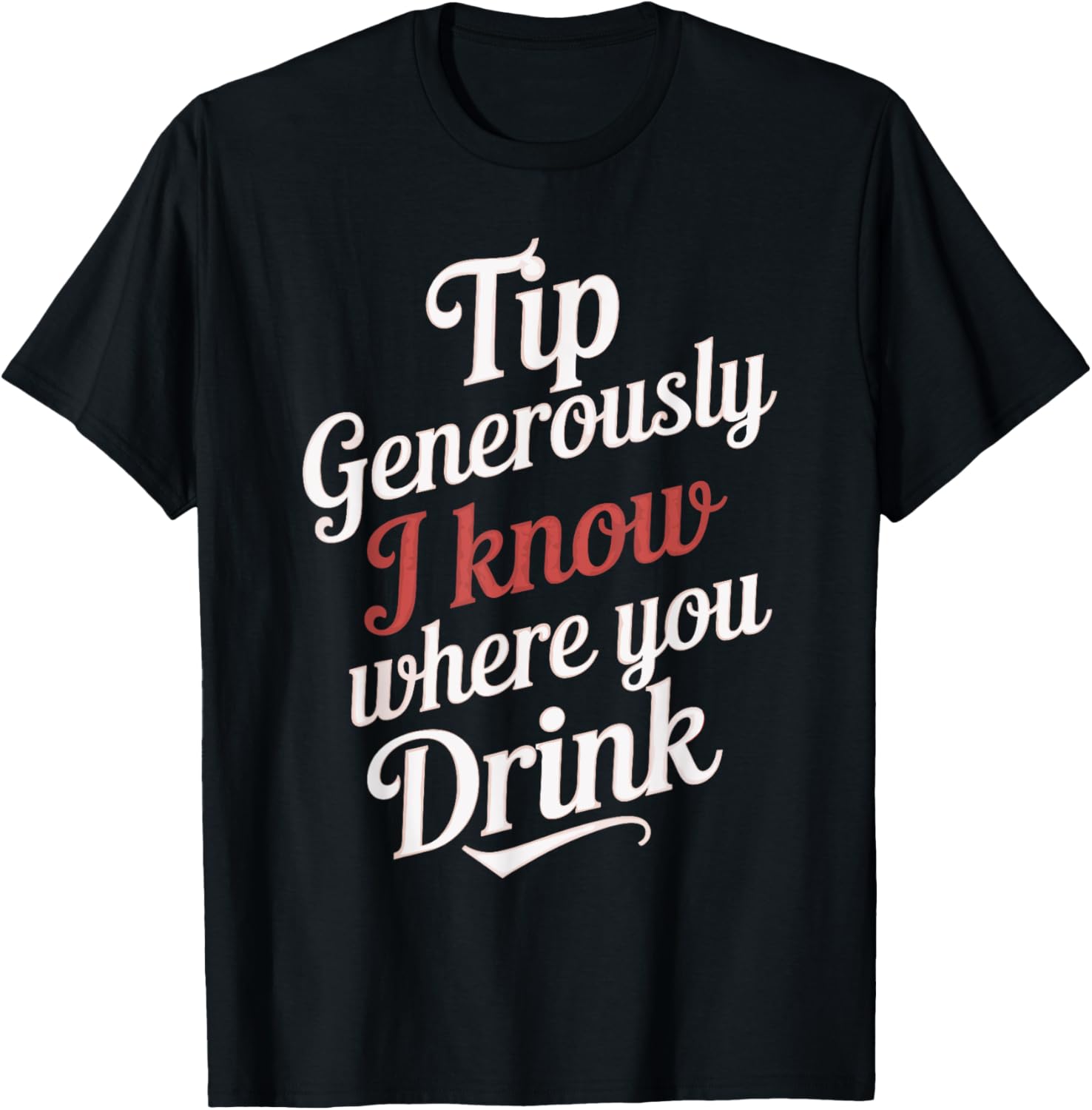 Witty Humor Bartender T-Shirt for Bar Staff - Fun Clothing Gift - 1