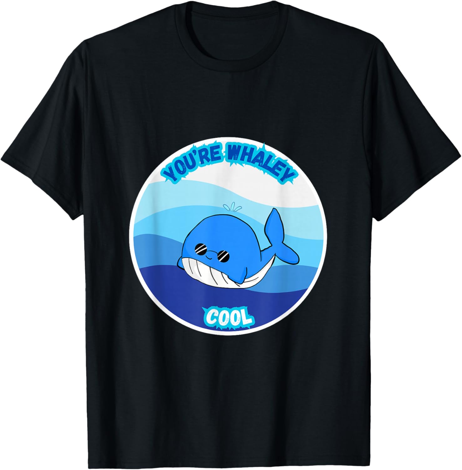 Whaley Cool Whale Graphic Tee Perfect for Ocean Lovers and Casual Wear - 3