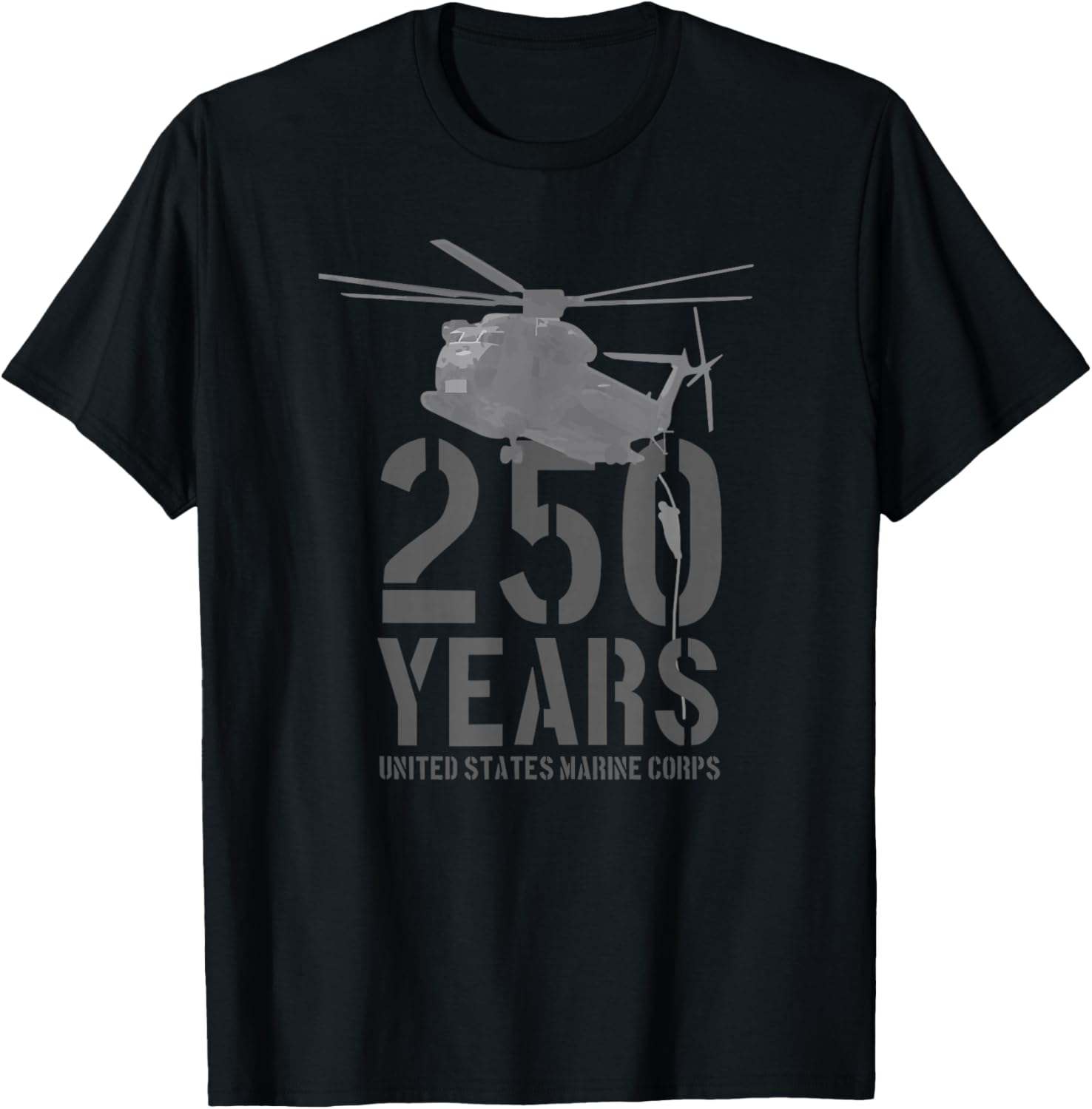 United States Marine Corps 250 Years Chopper T-Shirt for Proud Fans - 1