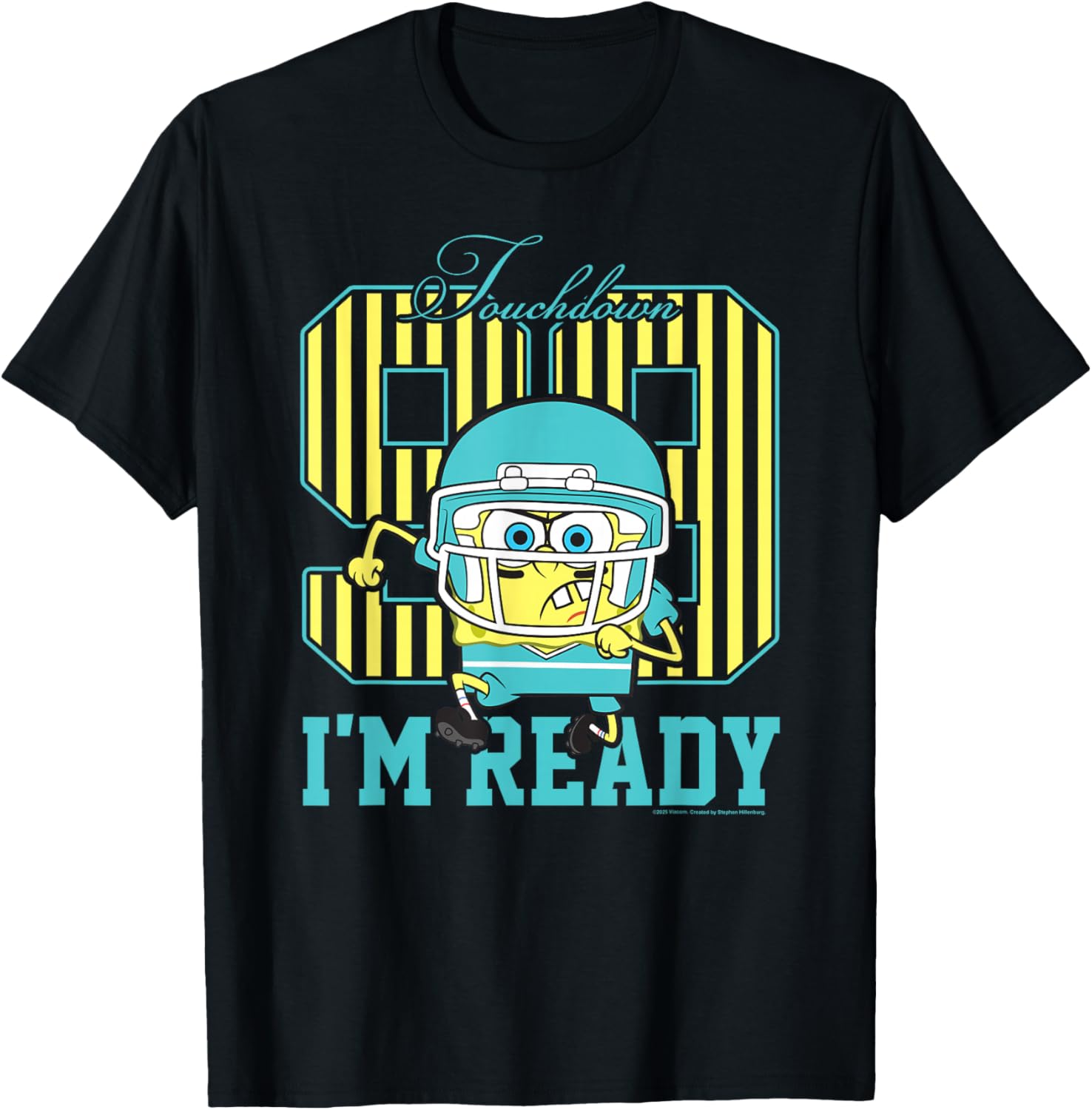 SpongeBob SquarePants Retro Touchdown T-Shirt for Fun Fashion Lovers - 3
