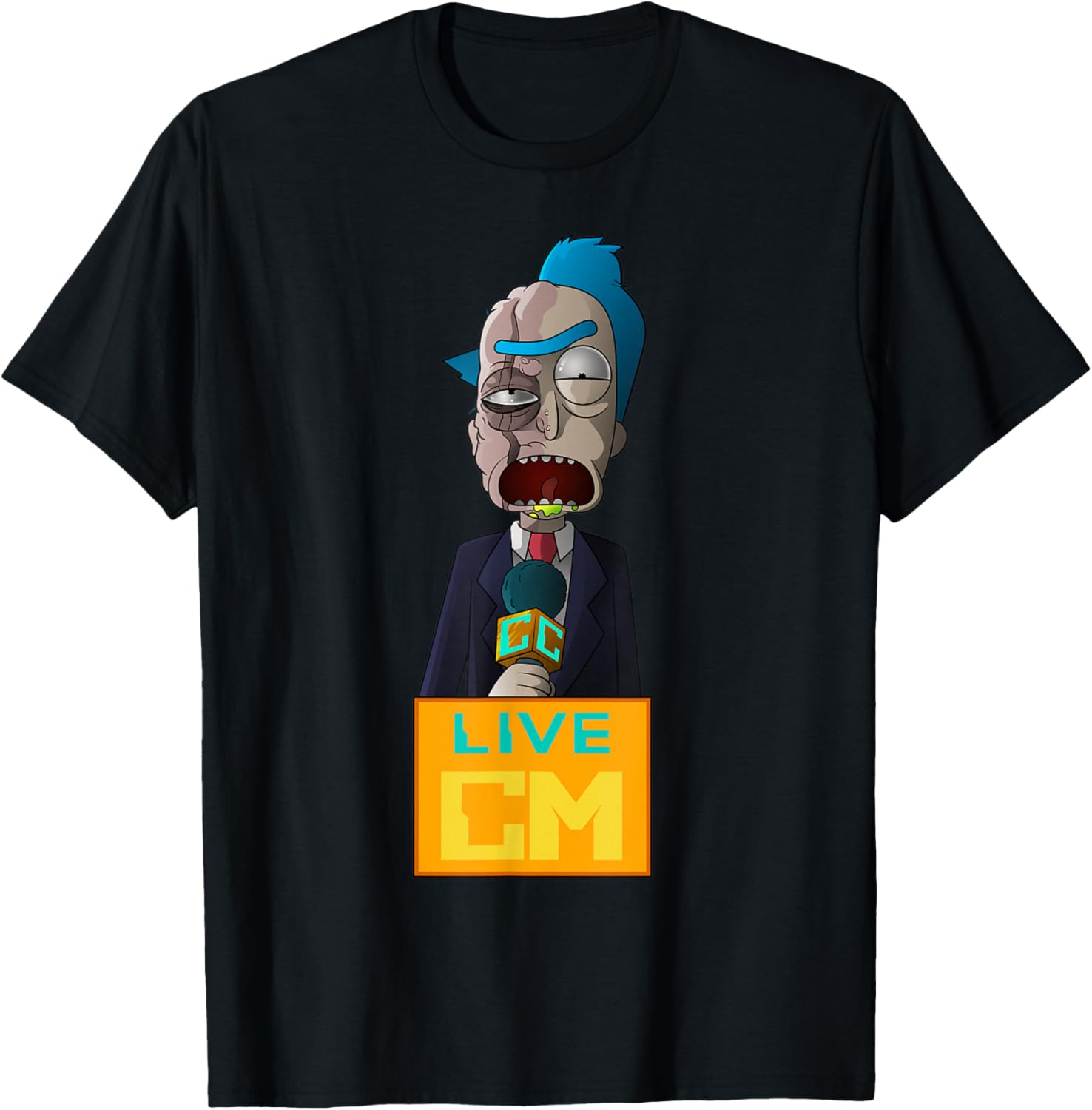 Rick and Morty Reporter Rick 0716-C T-Shirt for Fans and Collectors - 1