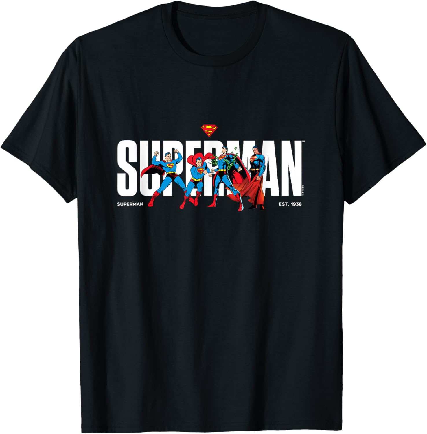 Superman T-Shirt Celebrating DC Comics History Since 1938 for Fans - 4