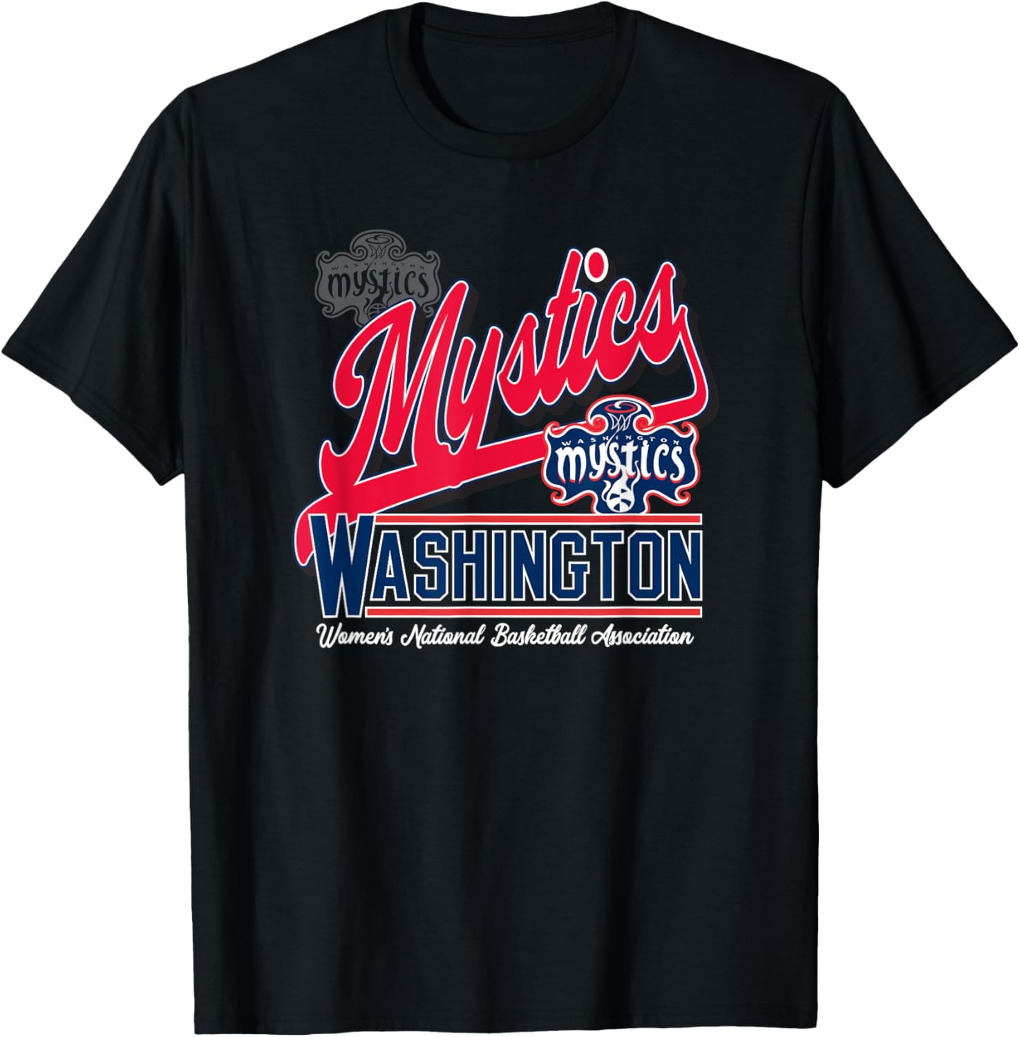 WNBA Official Washington Mystics Rep Hard T-Shirt for Fans and Players - 1