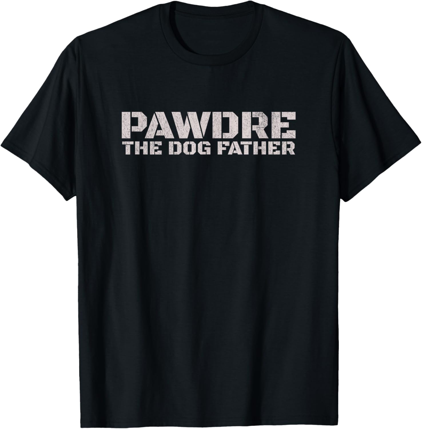 PAWDRE The Dog Father Dog Dad Christmas T-Shirt for Dog Lovers - 1