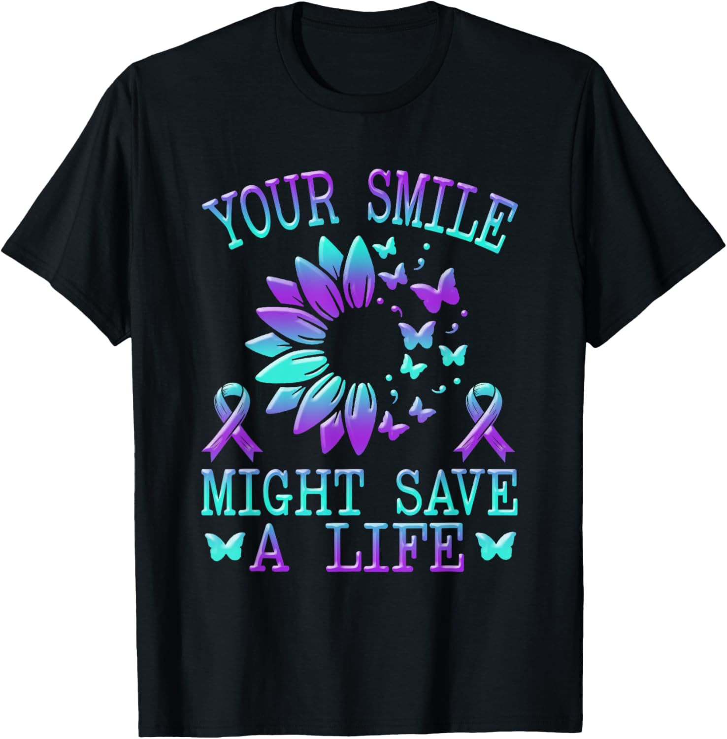 Suicide Awareness T-Shirt for Survivor Month - Support Mental Health - 1