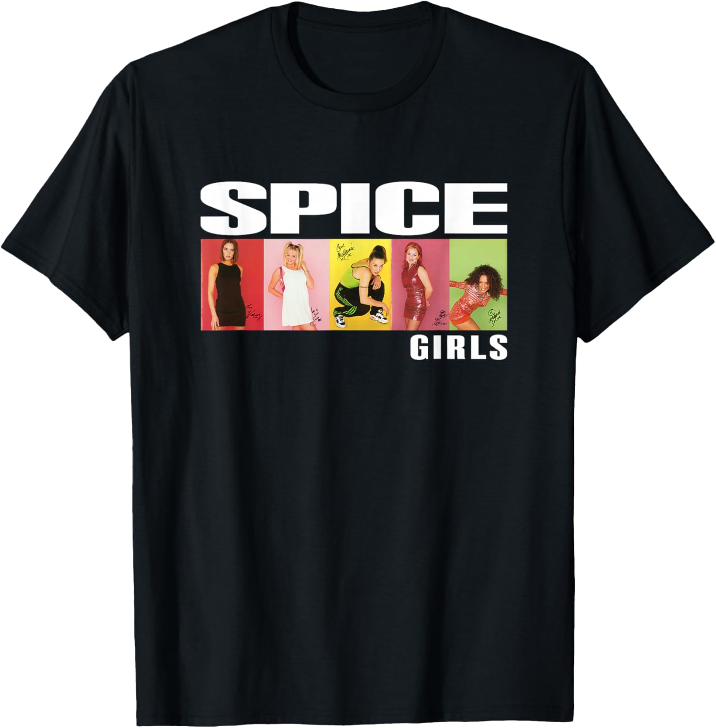 Official Spice Girls Photo Block T-Shirt for Stylish Fans - 6