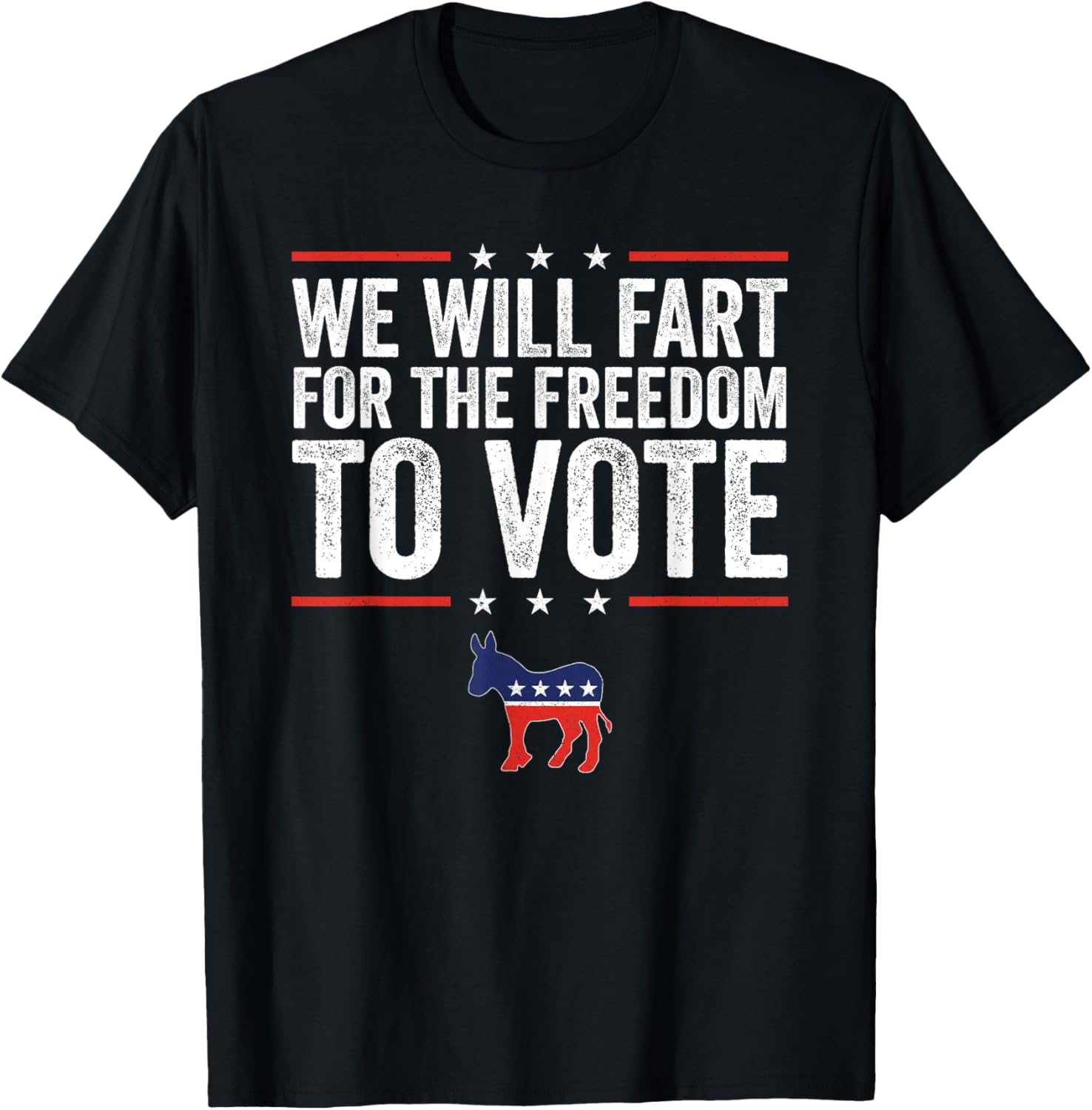 We Will Fight Hard for the Freedom to Vote T-Shirt - Support Democracy Now! - 1