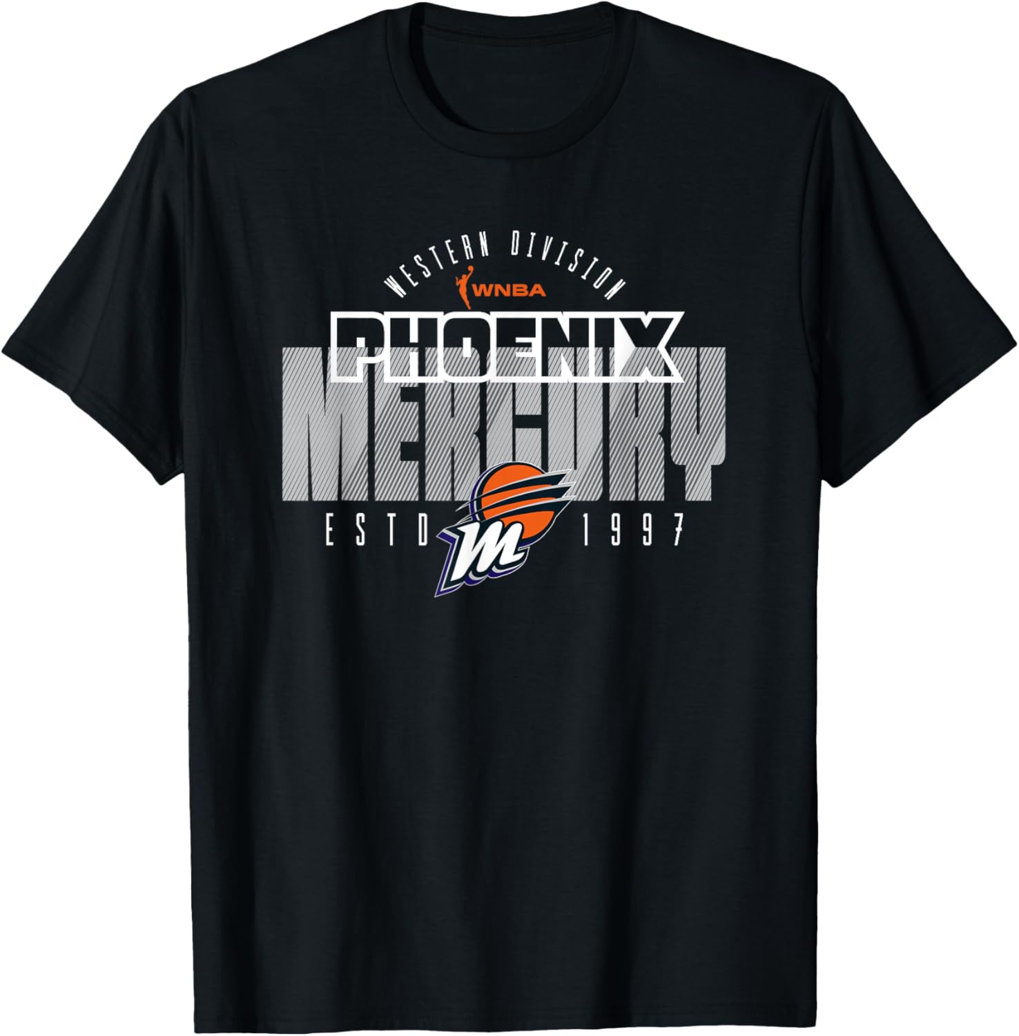 WNBA Phoenix Mercury Block City T-Shirt - Perfect for Sports Fans - 3