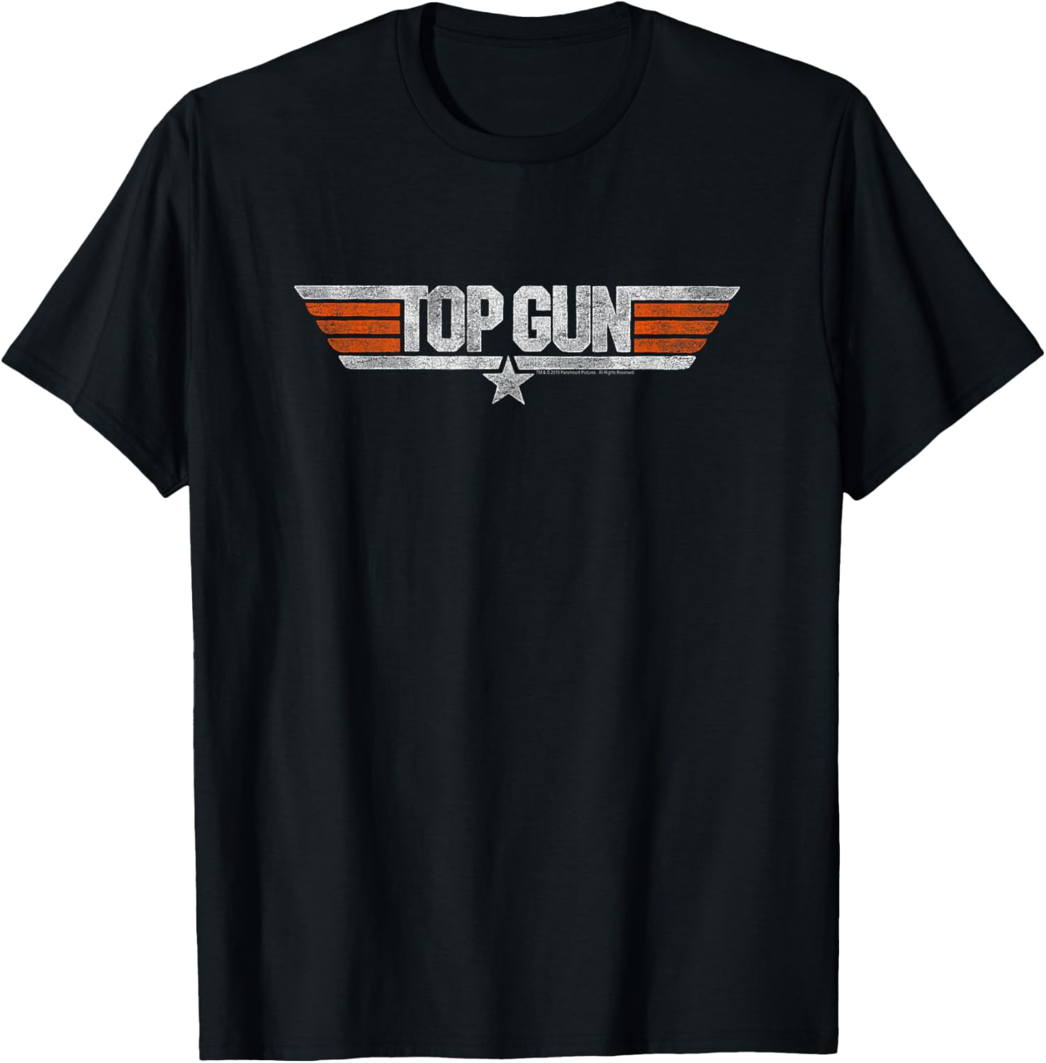 Top Gun Distressed Logo T-Shirt - Stylish Casual Tee for Fans - 3
