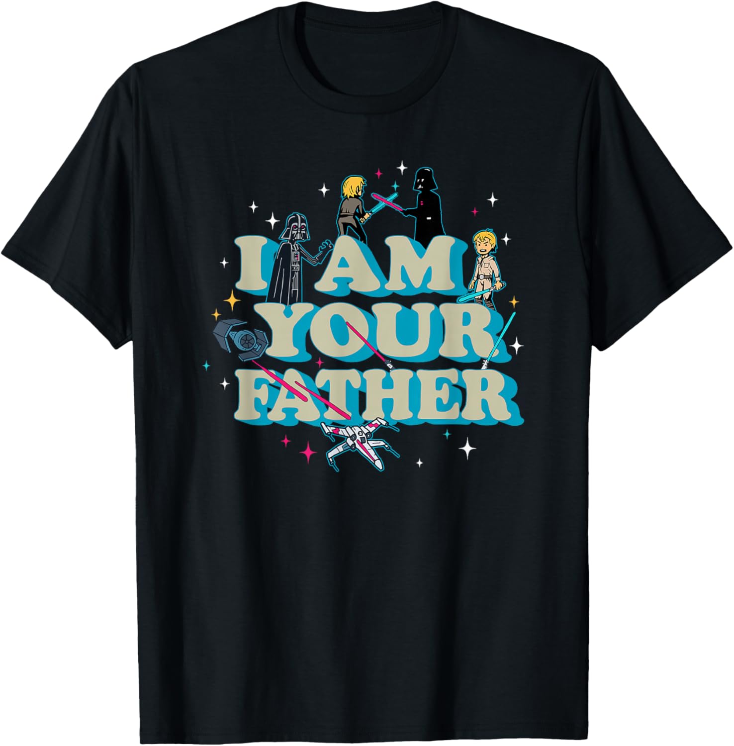 Star Wars Father's Day I Am Your Father Luke Darth Vader T-Shirt - 1