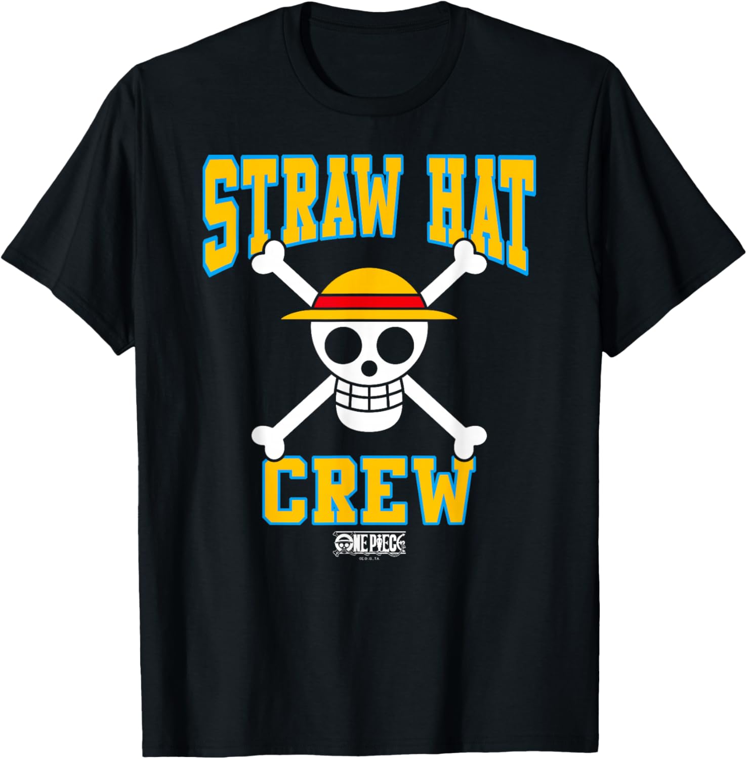 One Piece Straw Hat Crew Athletic Jolly Rogers T-Shirt for Fans - 1