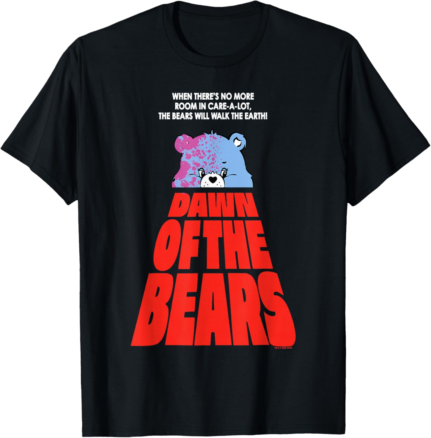 Care Bears Halloween Dawn Of The Bears Fun Horror Movie Poster T-Shirt - 7
