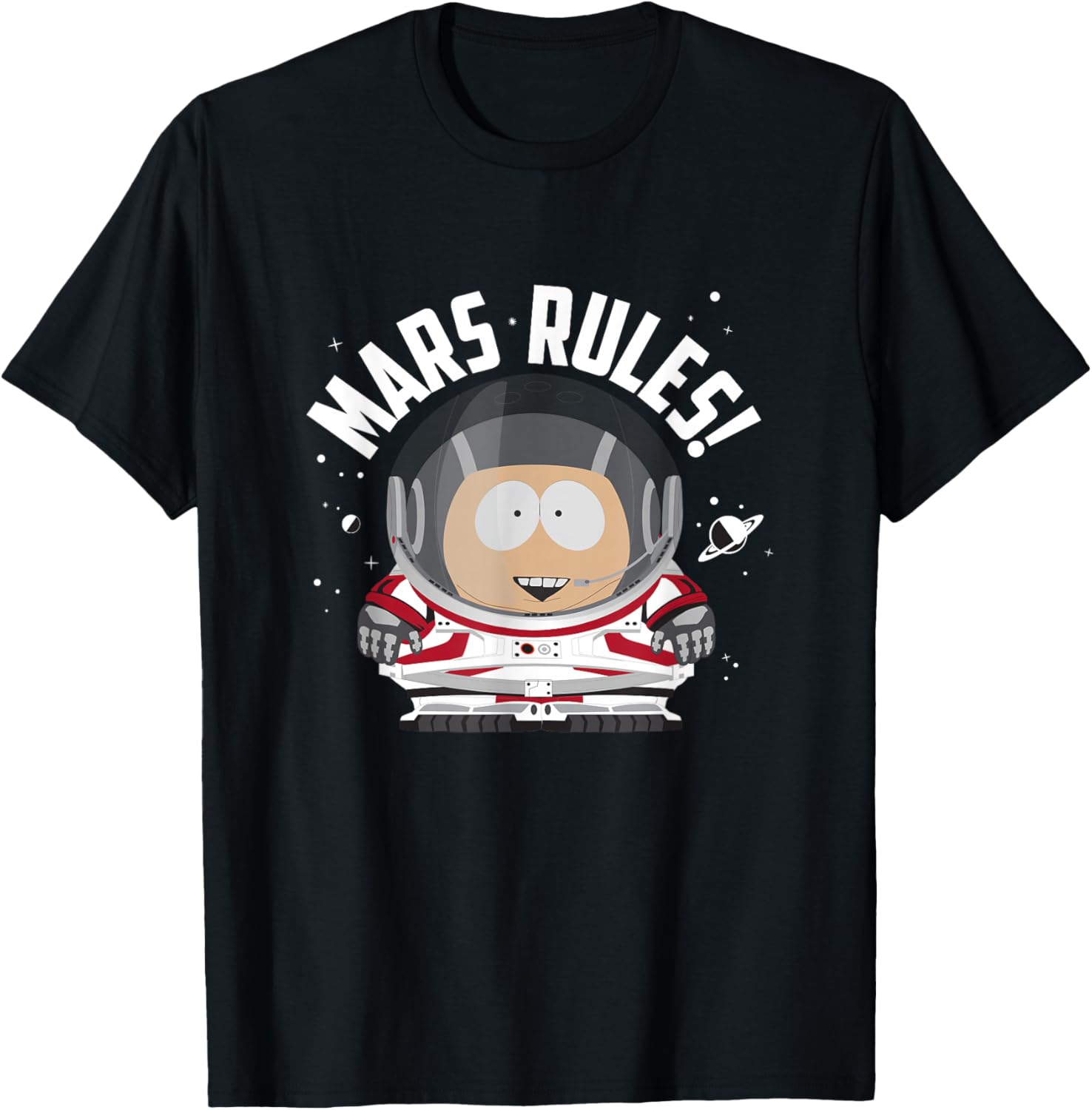 South Park Cartman Astronaut Mars Rules T-Shirt for Fun Casual Wear - 7