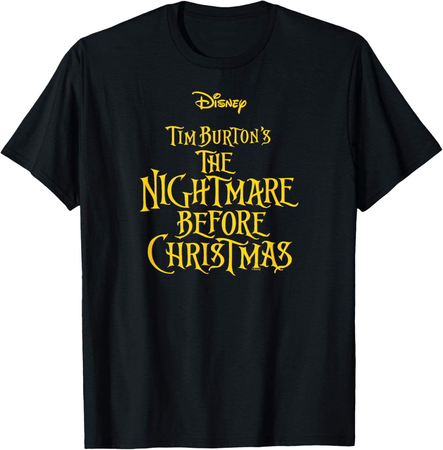 Nightmare Before Christmas Logo T-Shirt for Fans of Tim Burton's Classic - 2