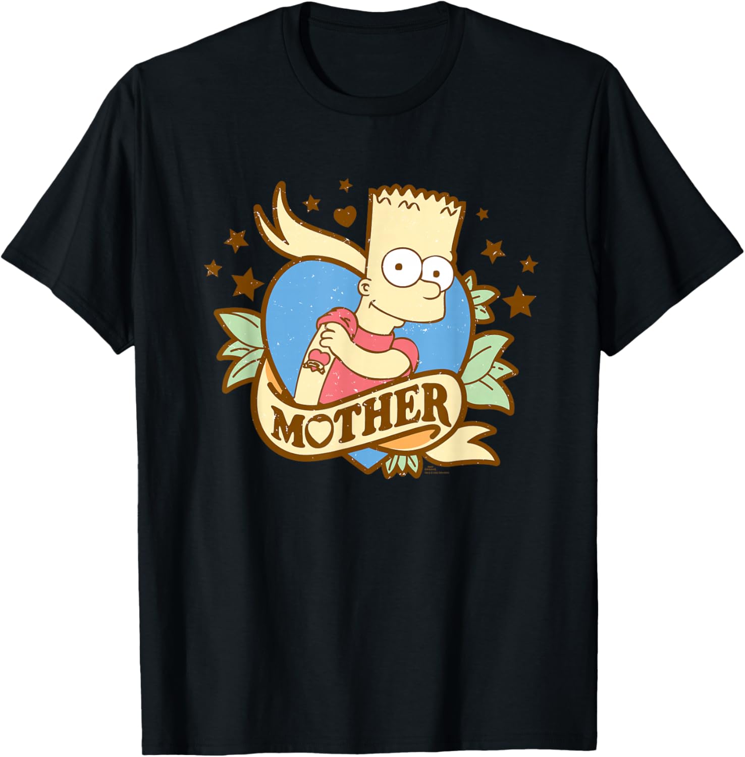 Retro Bart Simpson Mother's Day T-Shirt Gift for Moms and Fans - 25