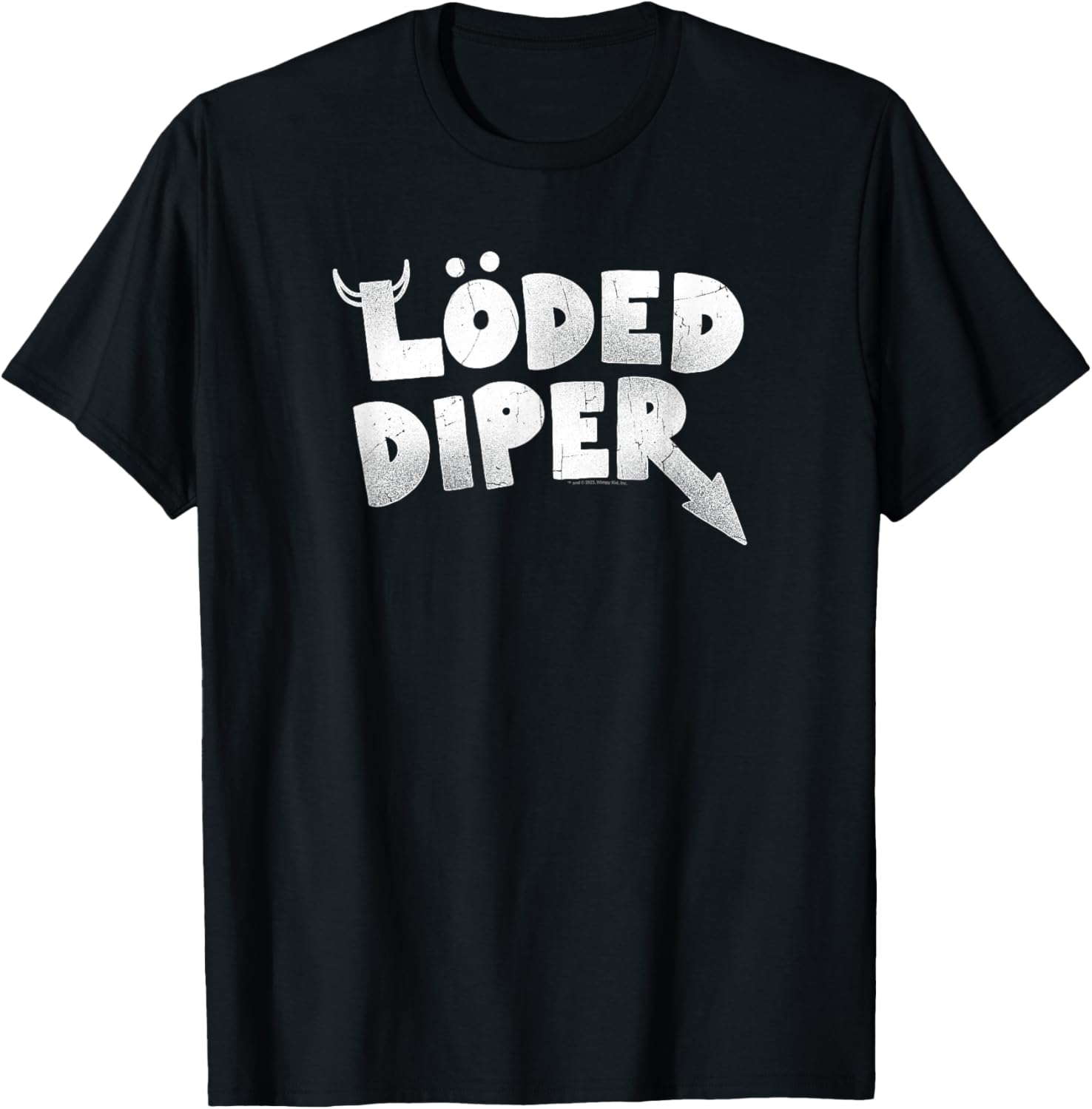 Wimpy Kid LÖDED DIPER Distressed Logo T-Shirt for Fun Style - 11