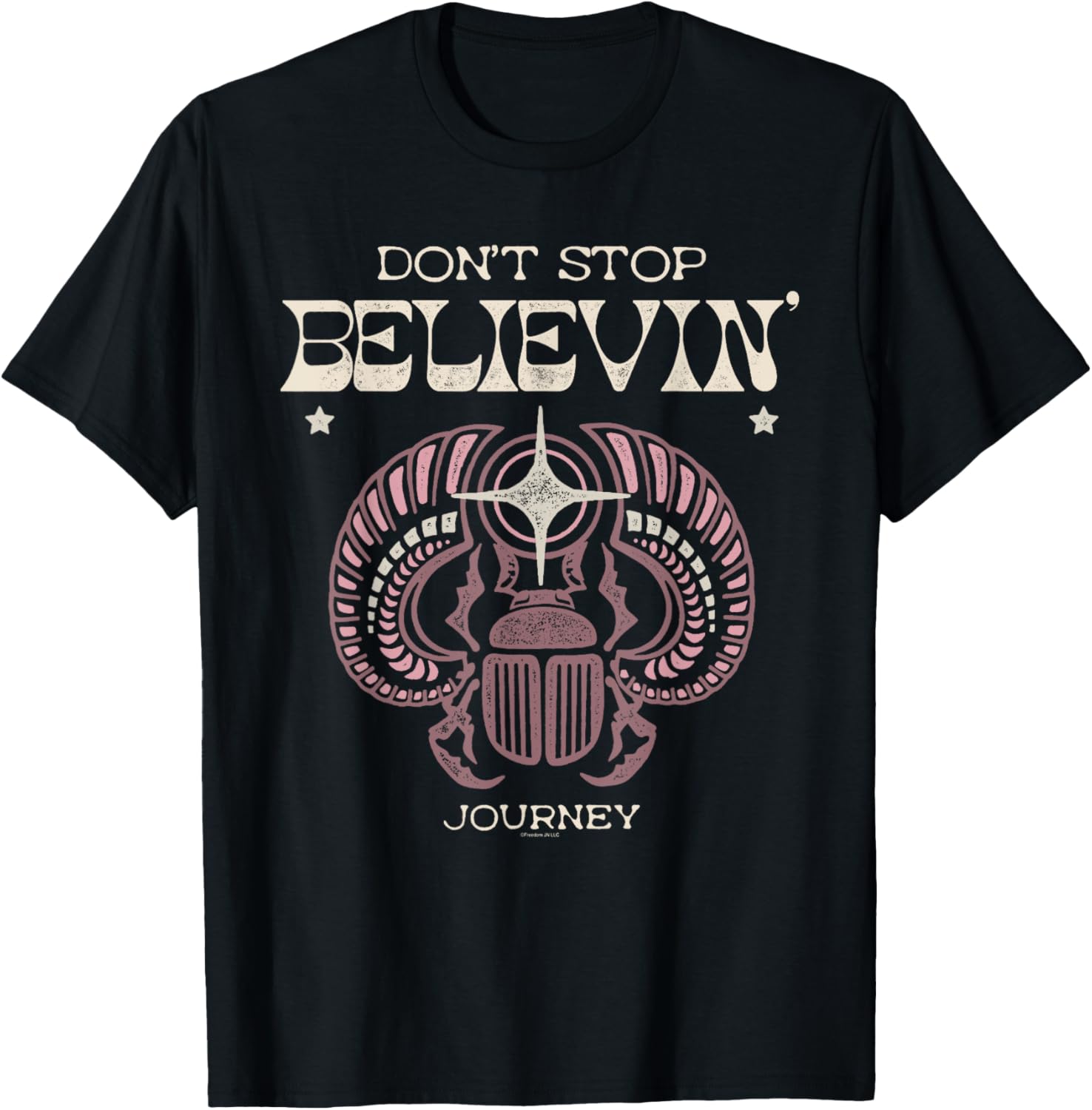 Vintage Journey Groovy Don't Stop Believin Scarab Band T-Shirt - 2