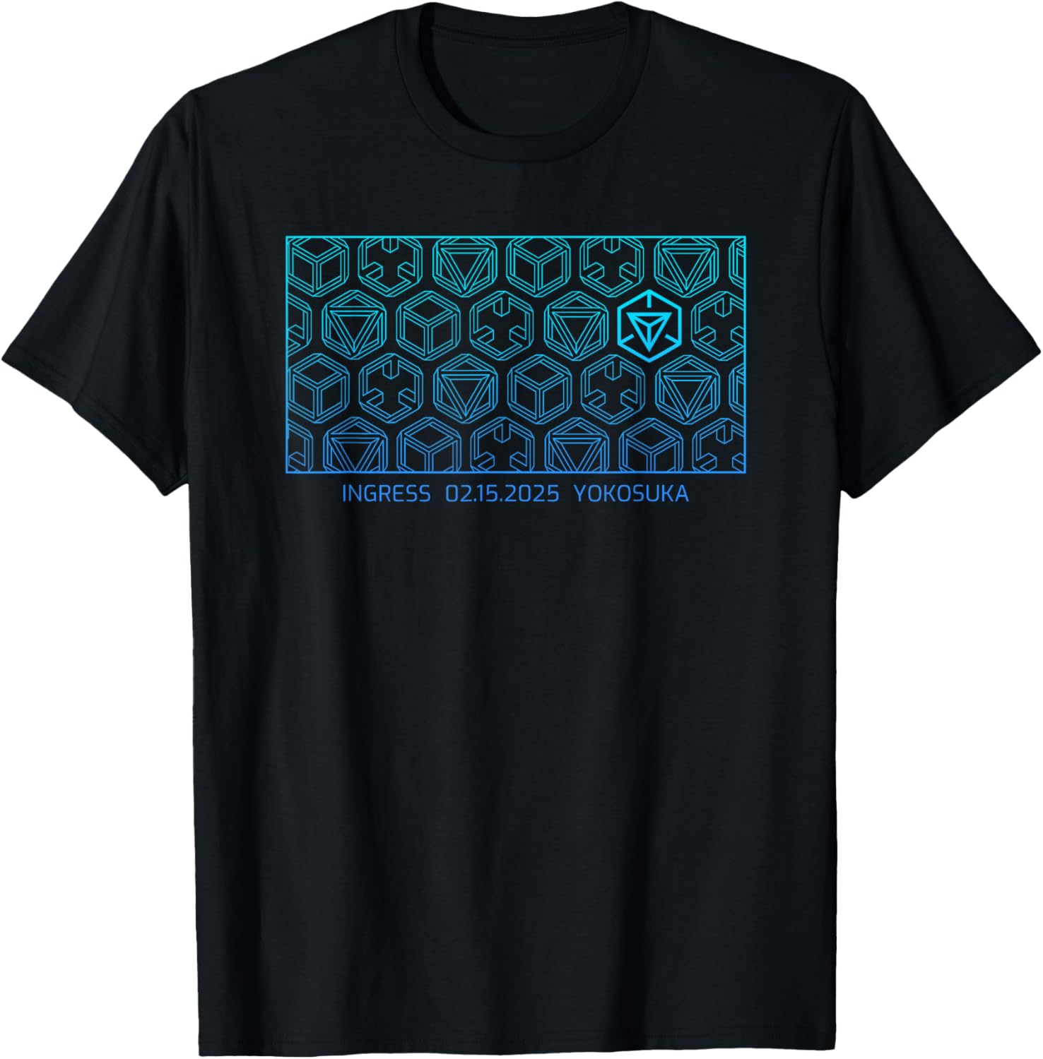 Yokosuka Resistance Block Pattern T-Shirt for Stylish Comfort - 1
